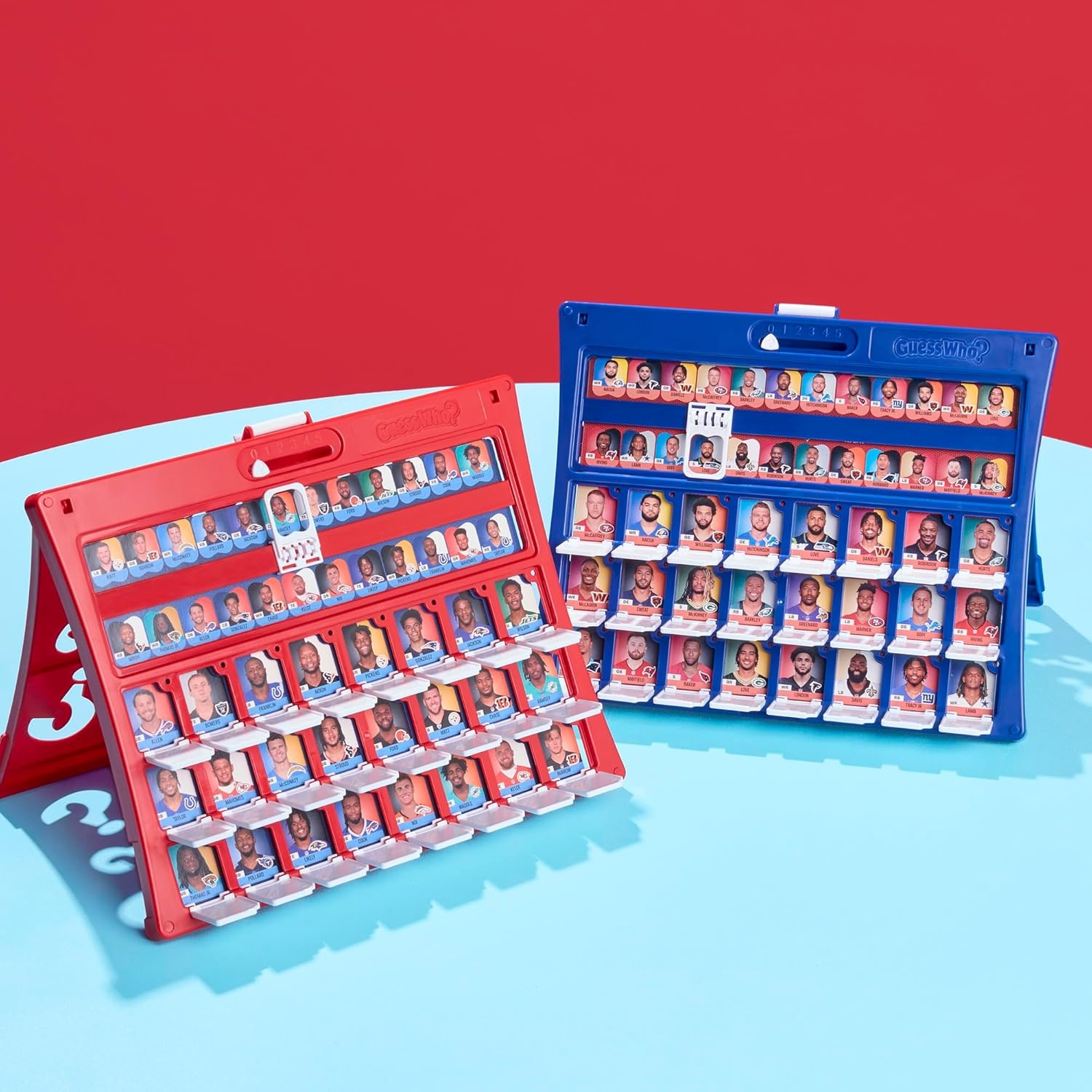 image:imageGuess Who NFL Edition Board Game Officially Licensed NFL Game for Kids and Families Ages 6 2 Players 15 Mins Football Games