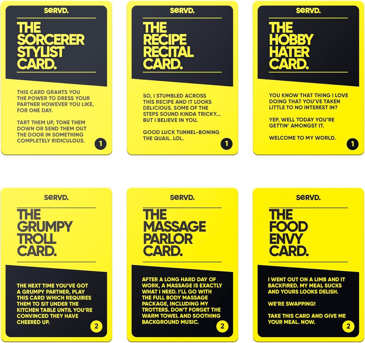 image:imageHasbro Games SERVD Couples Game Hilarious RealLife Card Game for Partners Funny Gifts for Anniversary Date Nights Valentines Day 2 Players Ages 17Couples
