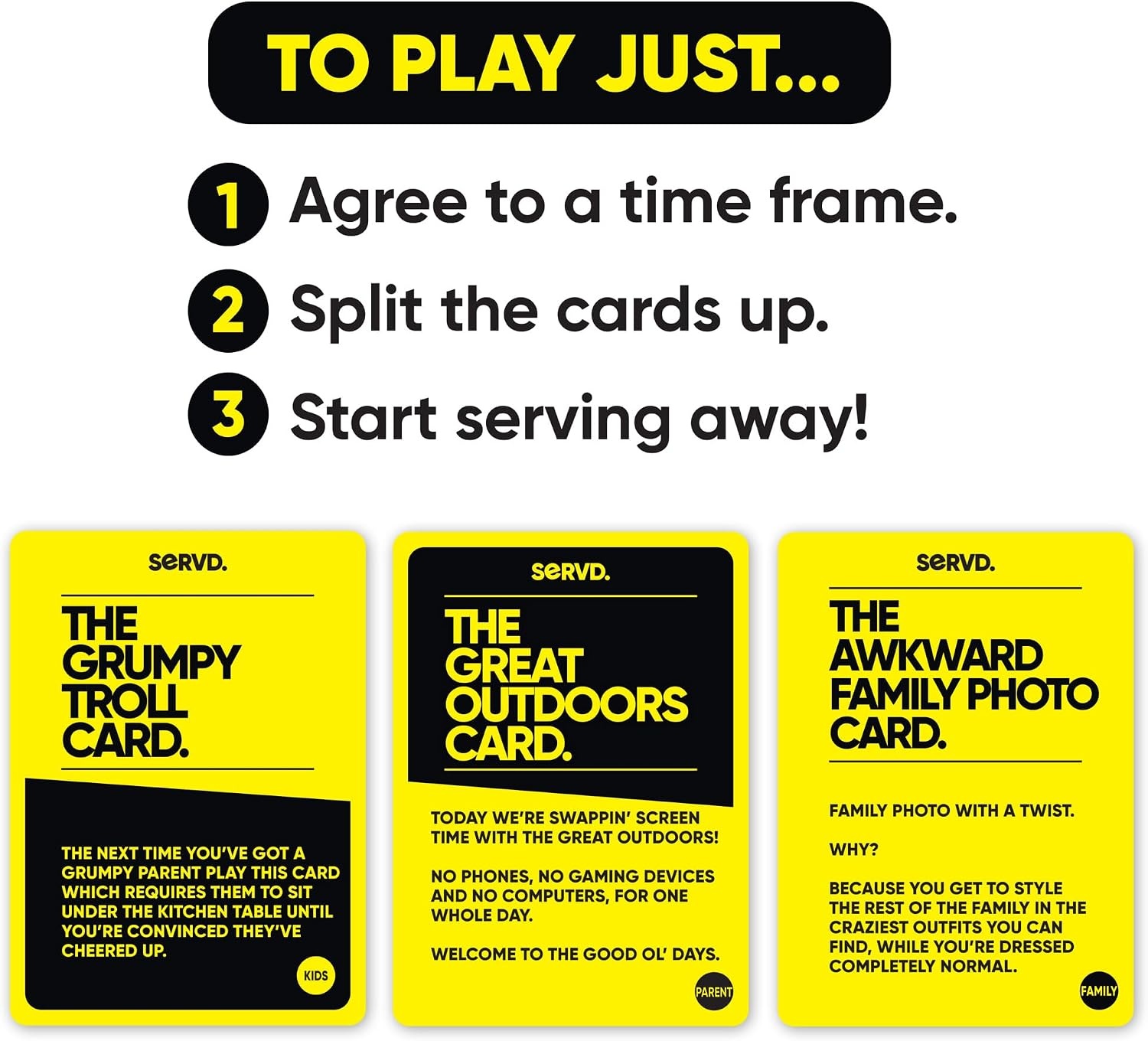 image:imageHasbro Games SERVD Couples Game Hilarious RealLife Card Game for Partners Funny Gifts for Anniversary Date Nights Valentines Day 2 Players Ages 17Kids vs Parents