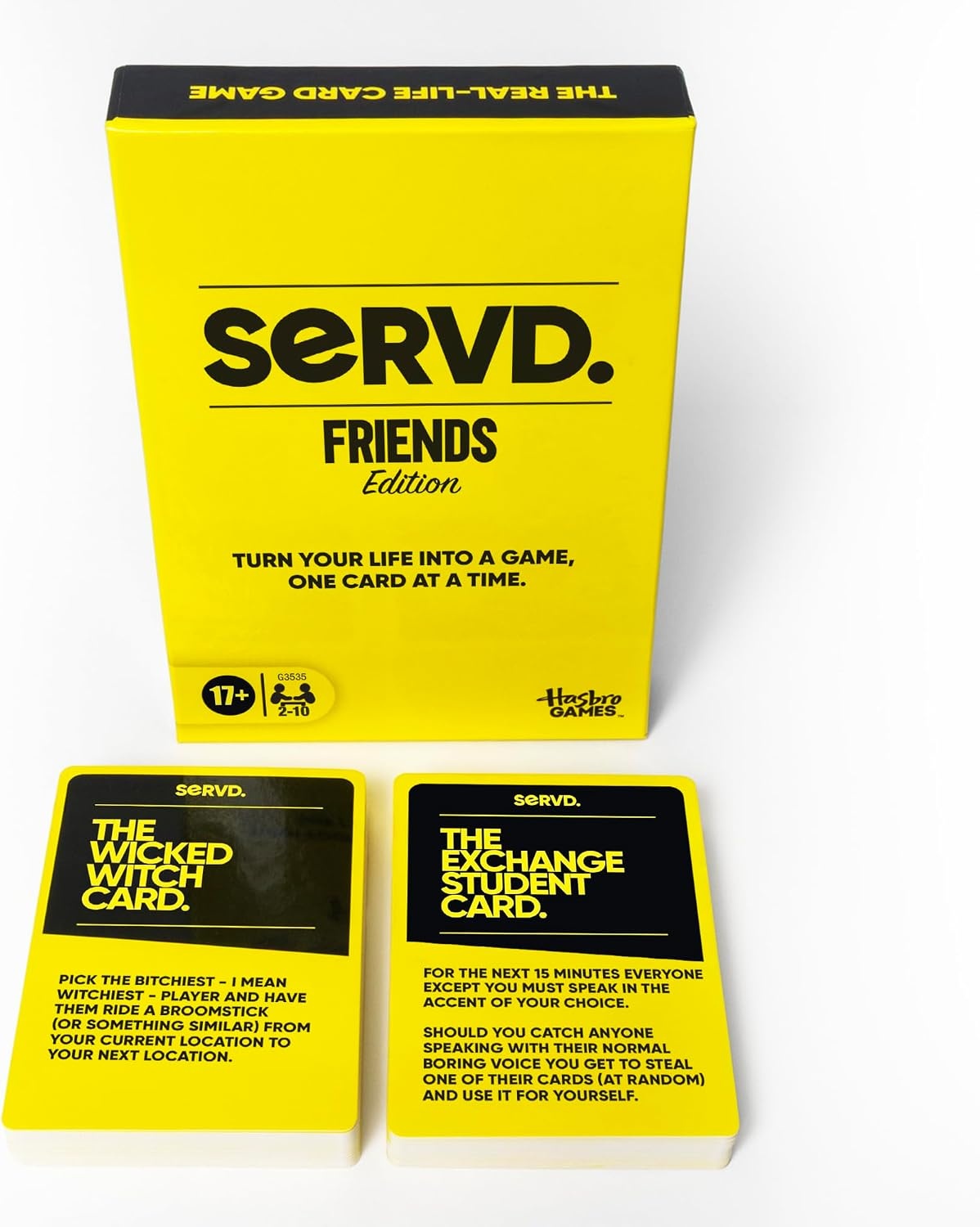 image:imageHasbro Games SERVD Couples Game Hilarious RealLife Card Game for Partners Funny Gifts for Anniversary Date Nights Valentines Day 2 Players Ages 17Friends