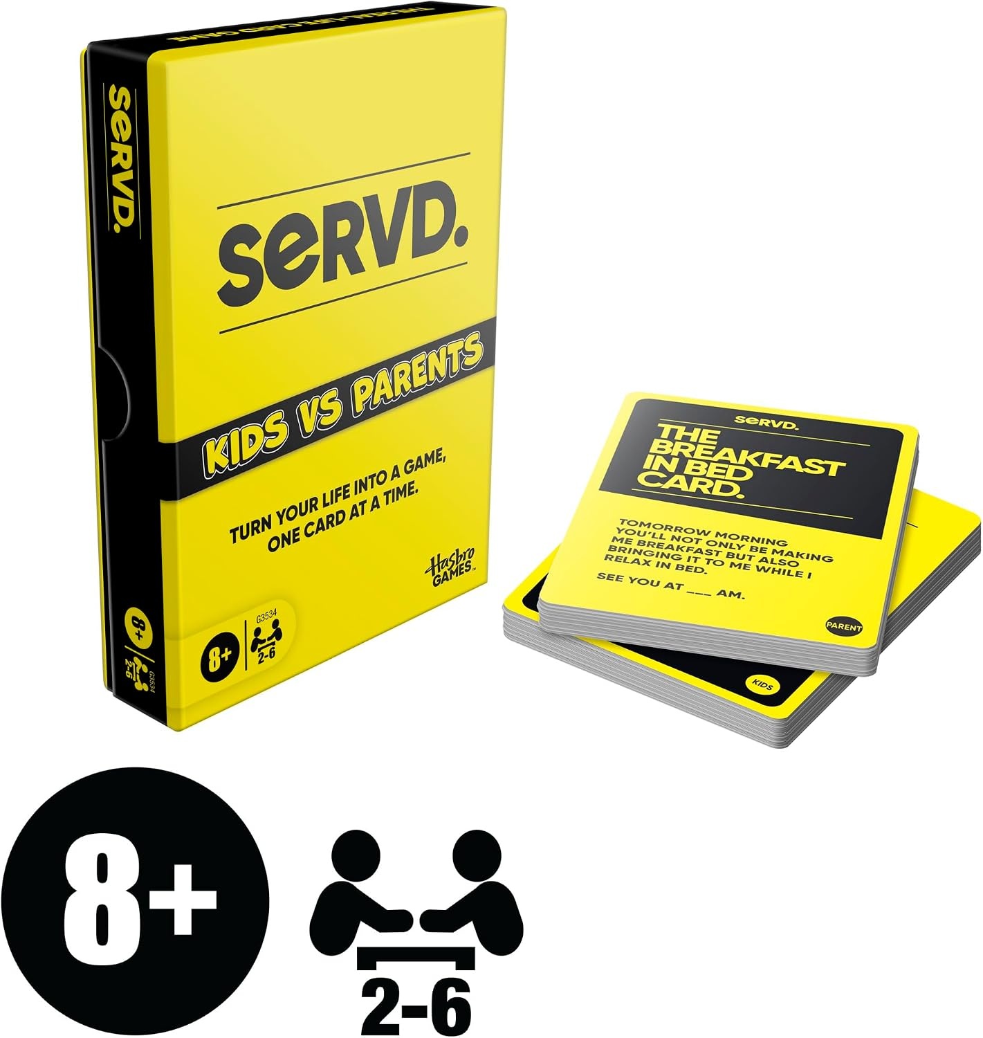 image:imageHasbro Games SERVD Couples Game Hilarious RealLife Card Game for Partners Funny Gifts for Anniversary Date Nights Valentines Day 2 Players Ages 17Kids vs Parents