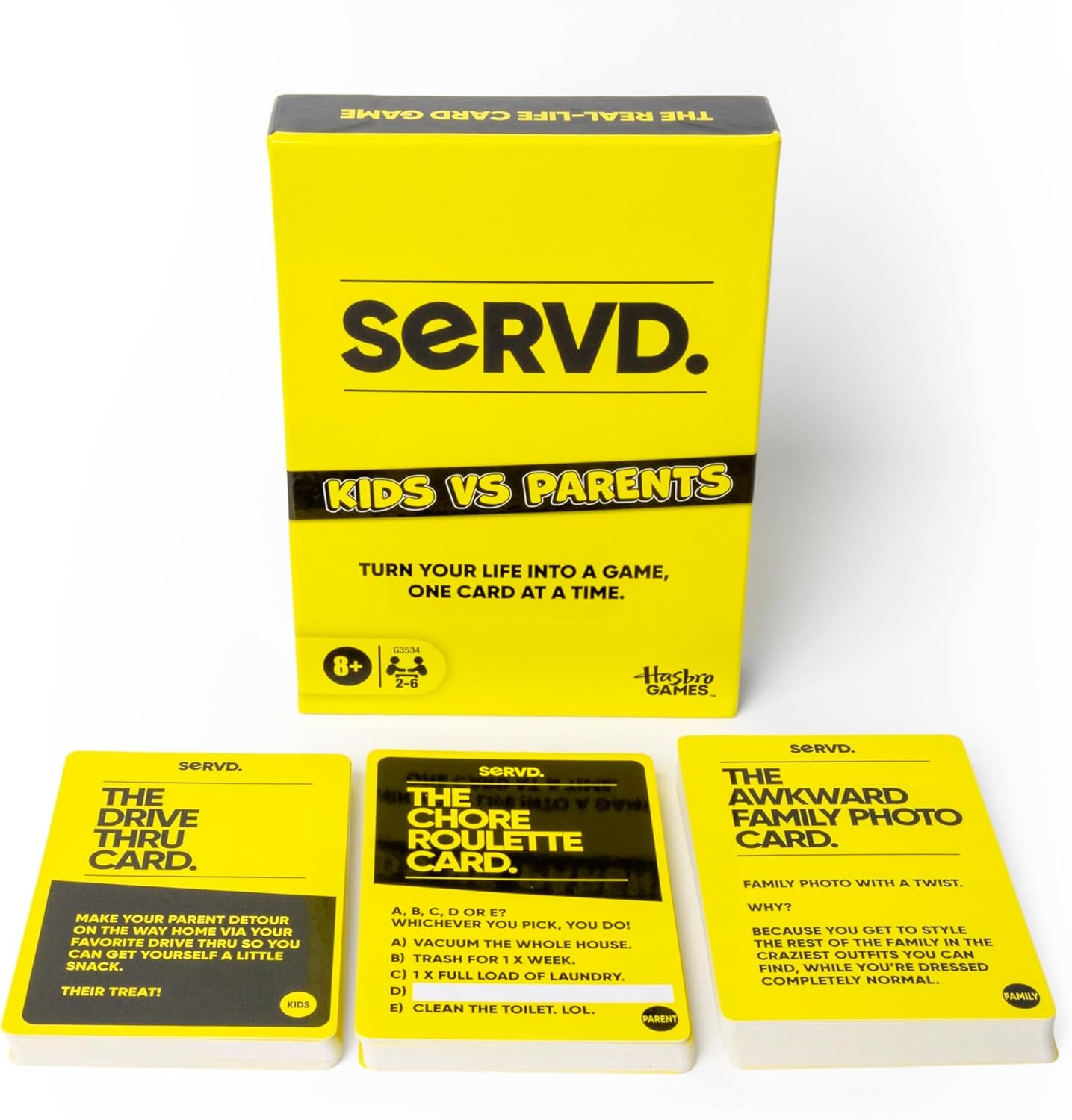 image:imageHasbro Games SERVD Couples Game Hilarious RealLife Card Game for Partners Funny Gifts for Anniversary Date Nights Valentines Day 2 Players Ages 17Kids vs Parents