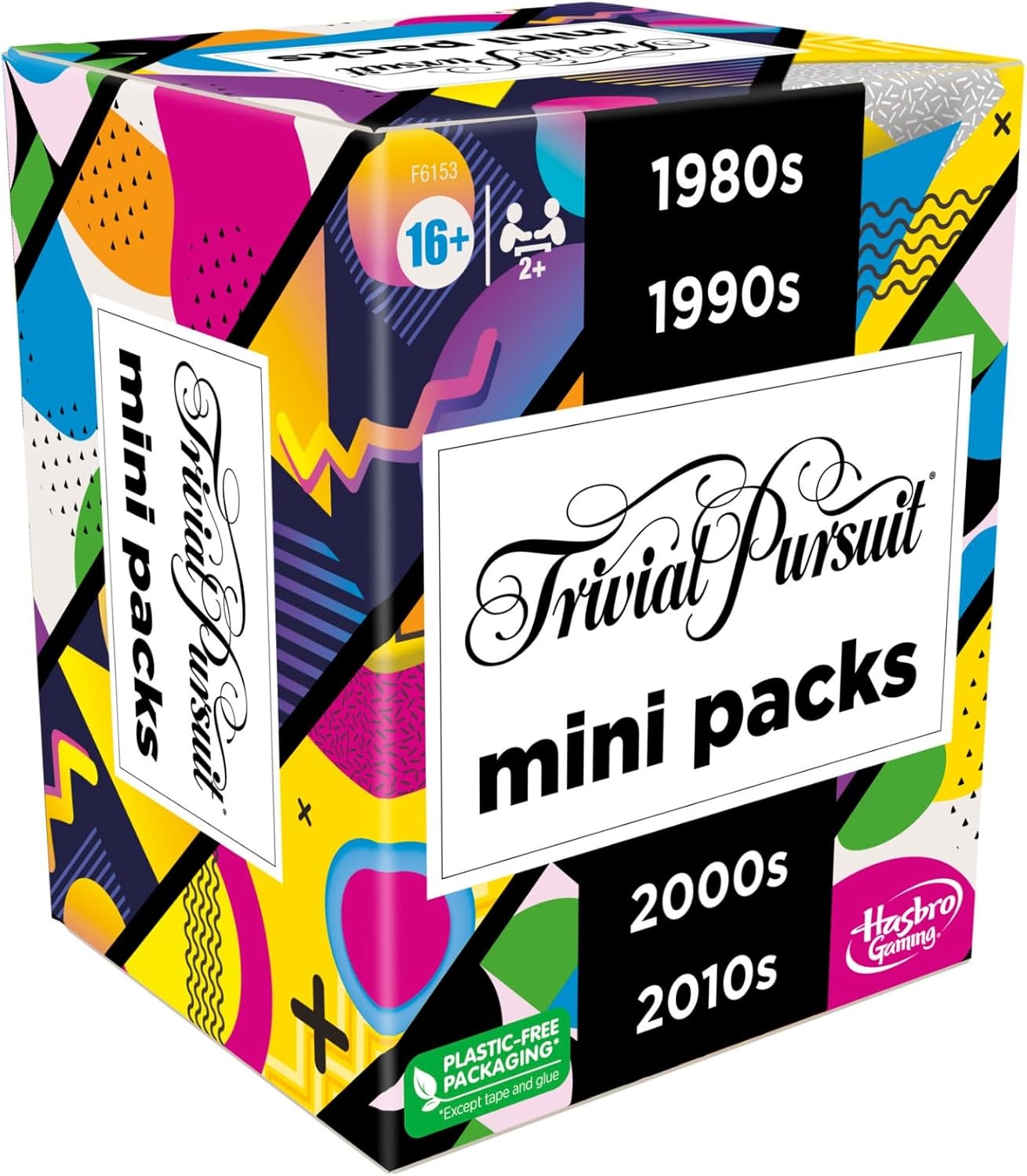 image:imageHasbro Games Trivial Pursuit Mini Packs Multipack Fun Trivia Questions for Adults and Teens Ages 16 Includes 4 Game Featuring 4 Decades