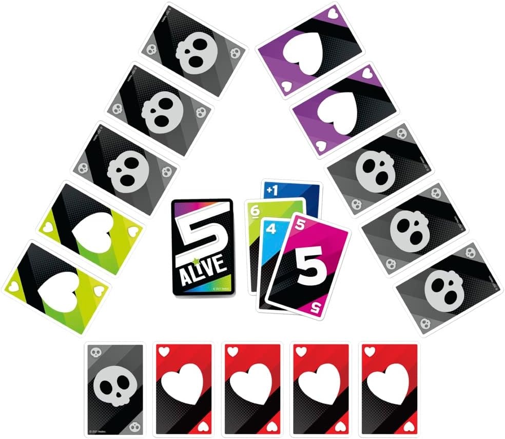 image:imageHasbro Gaming 5 Alive Card Game FastPaced Game for Kids and Families Easy to Learn 2 to 6 Players Fun Summer Activities Vacation Travel Essentials Ages 8362 inches x 562 inches x 01 inches Pack of 8