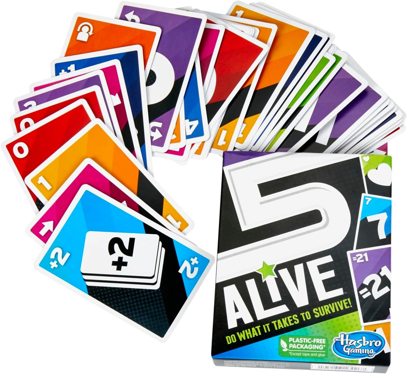 image:imageHasbro Gaming 5 Alive Card Game FastPaced Game for Kids and Families Easy to Learn 2 to 6 Players Fun Summer Activities Vacation Travel Essentials Ages 8362 inches x 562 inches x 01 inches