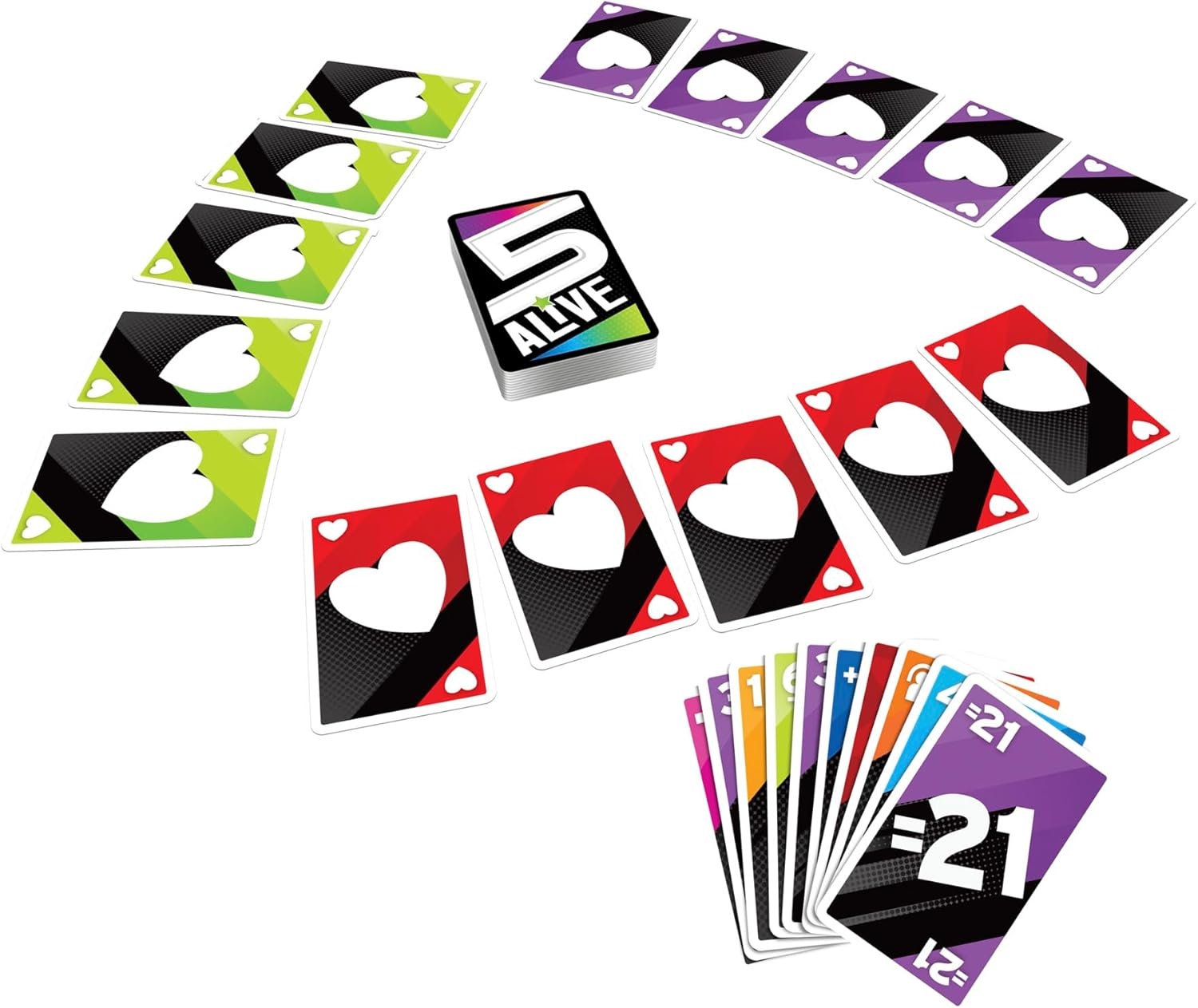image:imageHasbro Gaming 5 Alive Card Game FastPaced Game for Kids and Families Easy to Learn 2 to 6 Players Fun Summer Activities Vacation Travel Essentials Ages 8362 inches x 562 inches x 01 inches