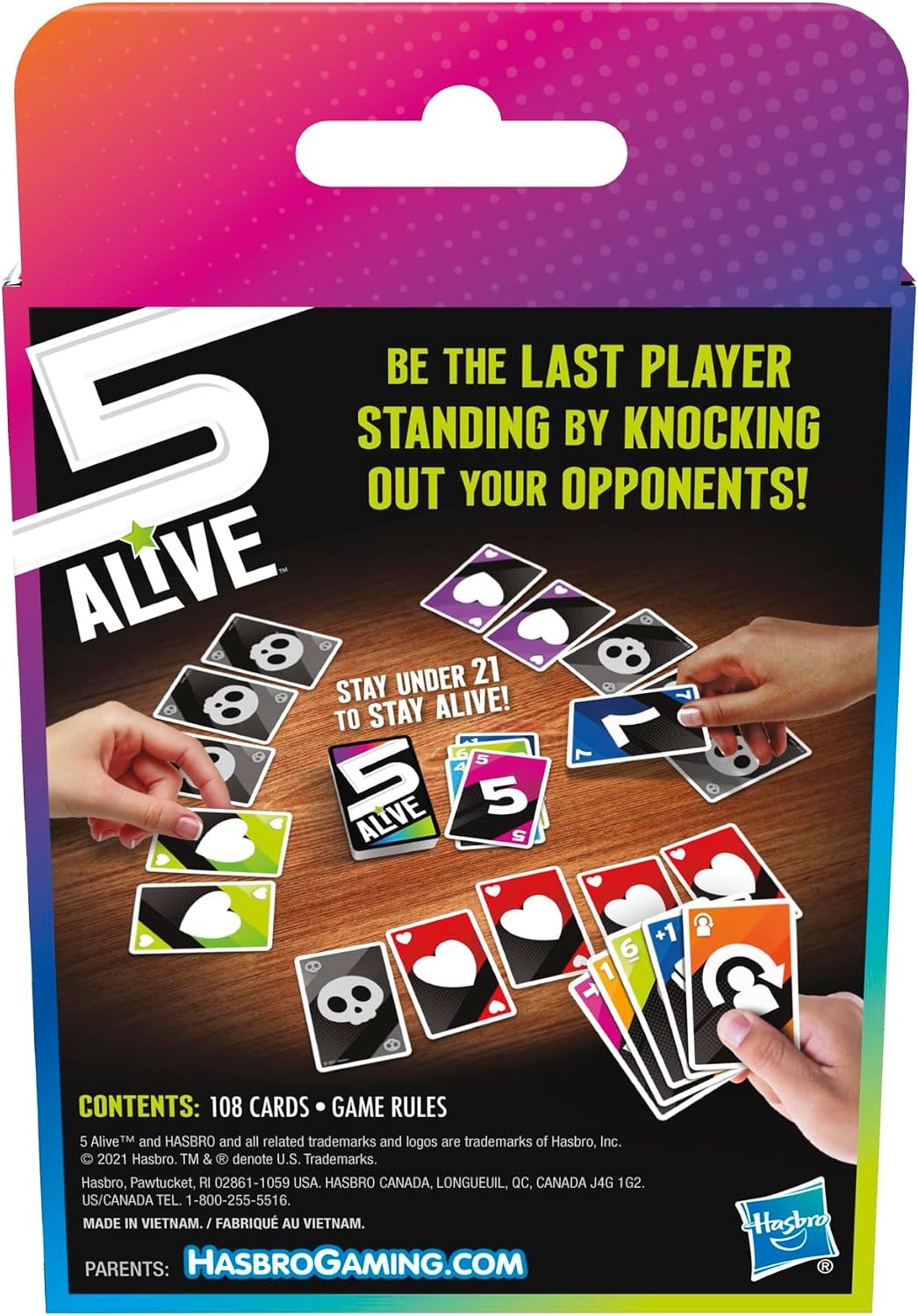 image:imageHasbro Gaming 5 Alive Card Game FastPaced Game for Kids and Families Easy to Learn 2 to 6 Players Fun Summer Activities Vacation Travel Essentials Ages 8362 inches x 562 inches x 01 inches Pack of 8