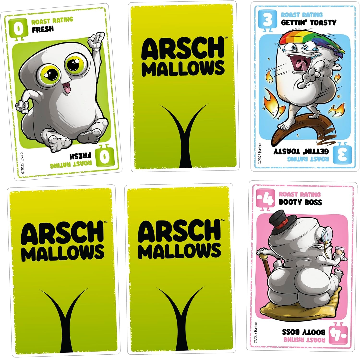 image:imageHasbro Gaming Arschmallows Game Marshmallow Butt Game Funny Party Card Games for Teens Adults and Families 2 to 6 Players Indoor Summer Activities Ages 13 Amazon Exclusive