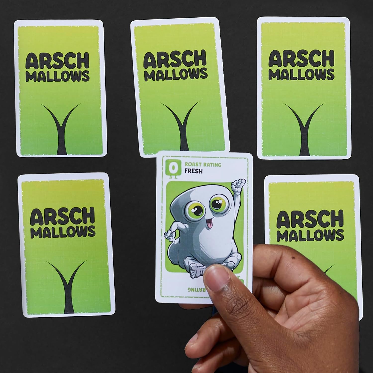 image:imageHasbro Gaming Arschmallows Game Marshmallow Butt Game Funny Party Card Games for Teens Adults and Families 2 to 6 Players Indoor Summer Activities Ages 13 Amazon Exclusive