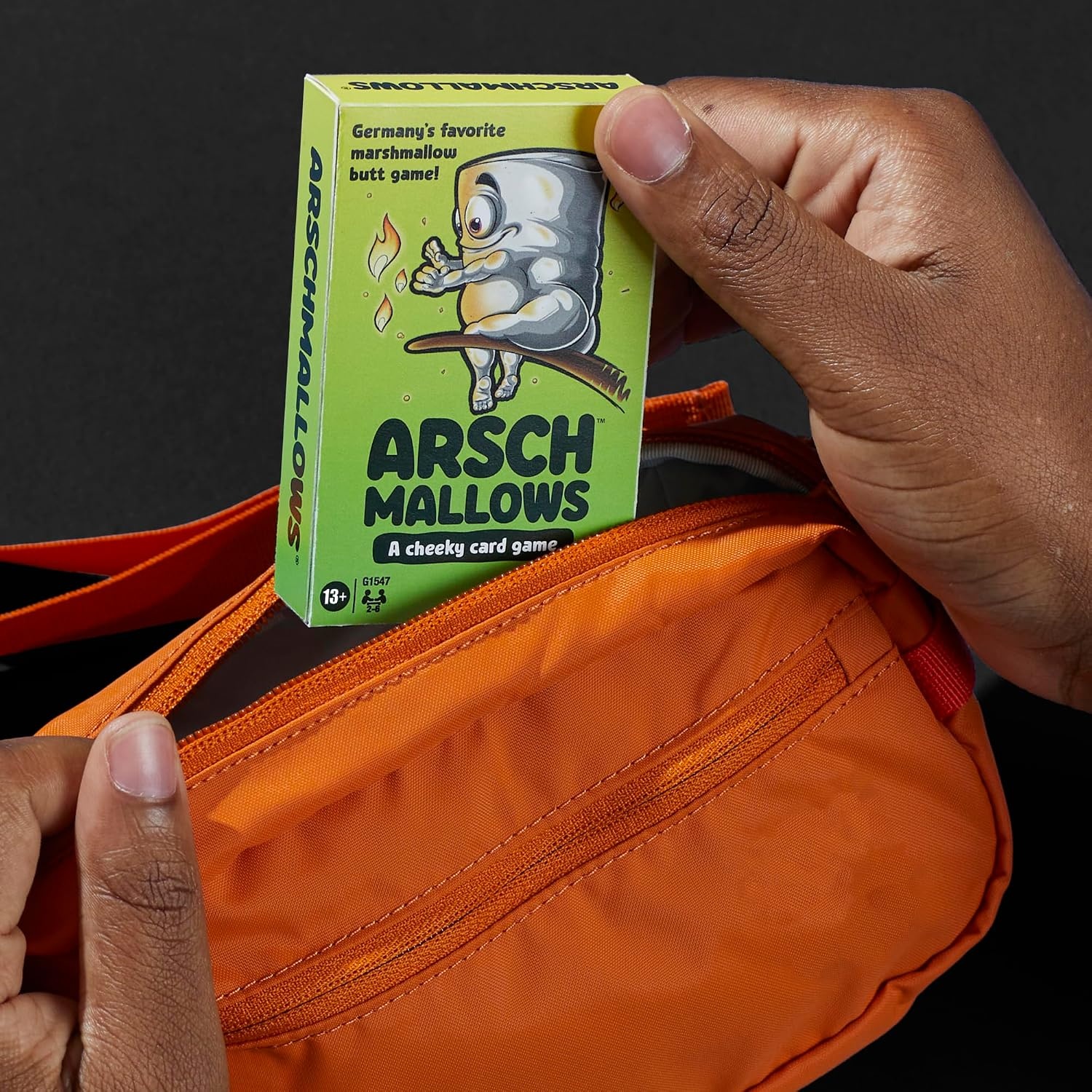 image:imageHasbro Gaming Arschmallows Game Marshmallow Butt Game Funny Party Card Games for Teens Adults and Families 2 to 6 Players Indoor Summer Activities Ages 13 Amazon Exclusive
