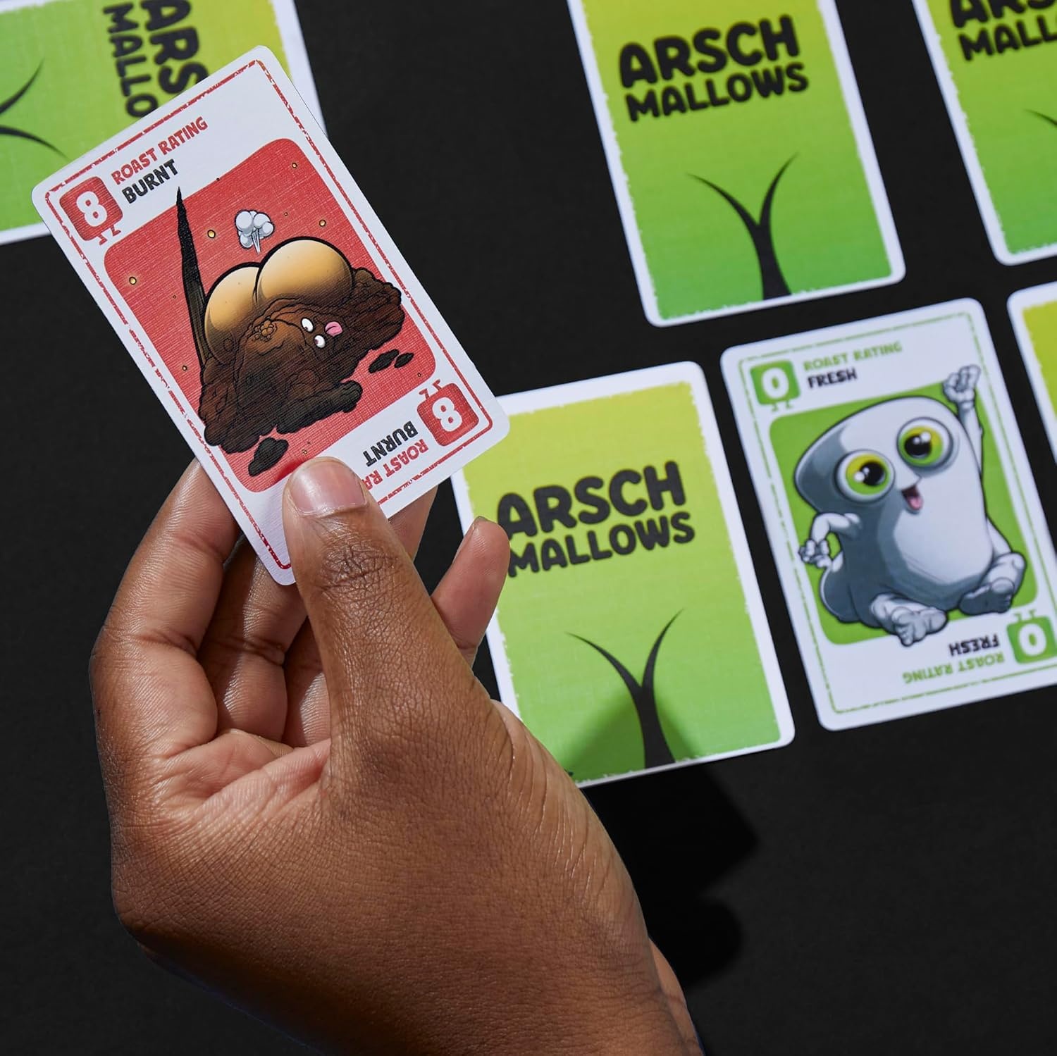 image:imageHasbro Gaming Arschmallows Game Marshmallow Butt Game Funny Party Card Games for Teens Adults and Families 2 to 6 Players Indoor Summer Activities Ages 13 Amazon Exclusive