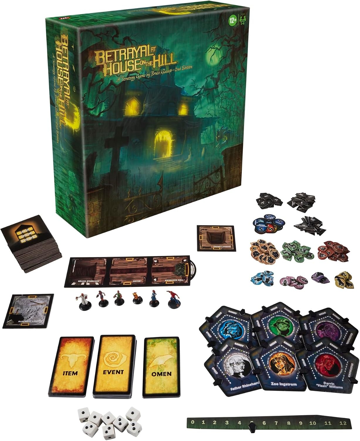 image:imageHasbro Gaming Avalon Hill Betrayal at The House on The Hill Second Edition Cooperative Board Game Ages 12 and Up 36 Players 50 Chilling Scenarios