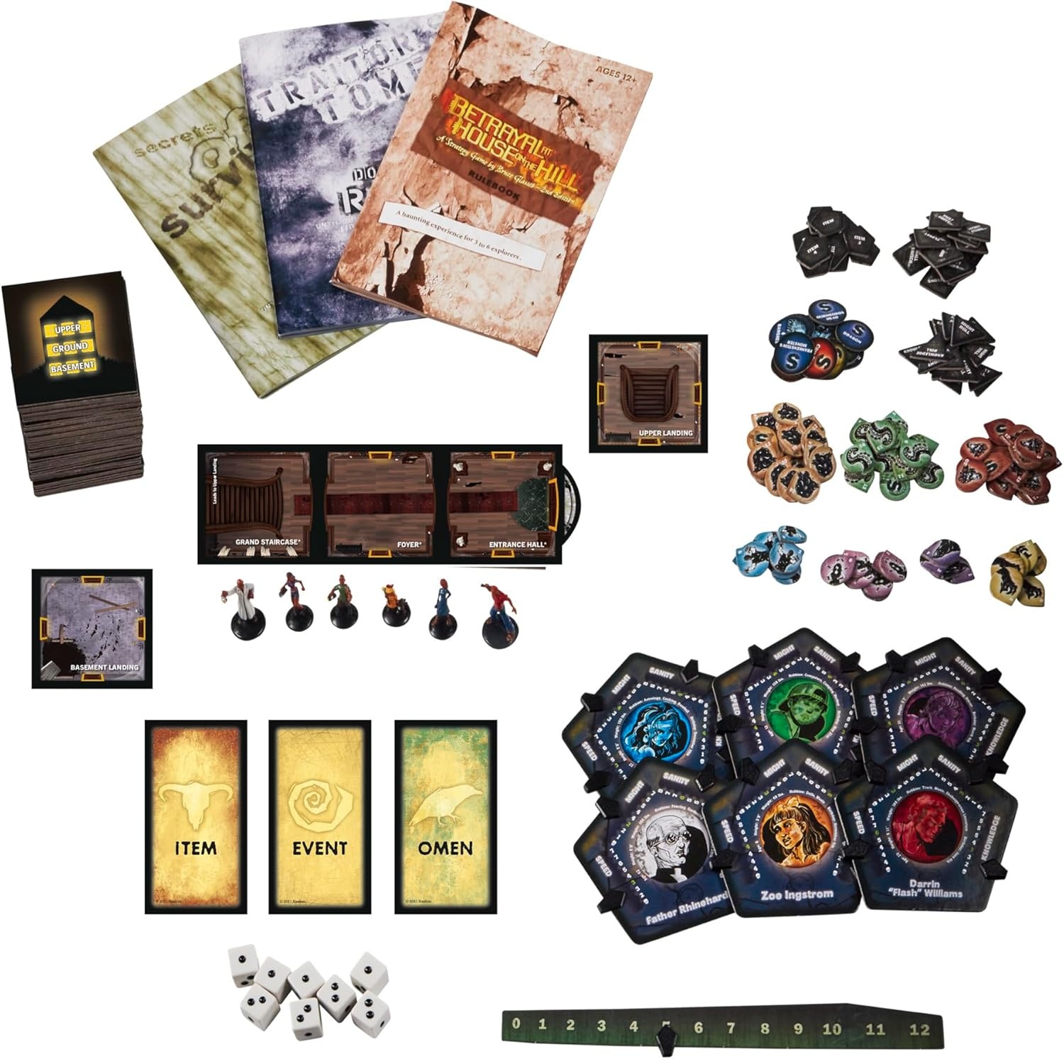 image:imageHasbro Gaming Avalon Hill Betrayal at The House on The Hill Second Edition Cooperative Board Game Ages 12 and Up 36 Players 50 Chilling Scenarios