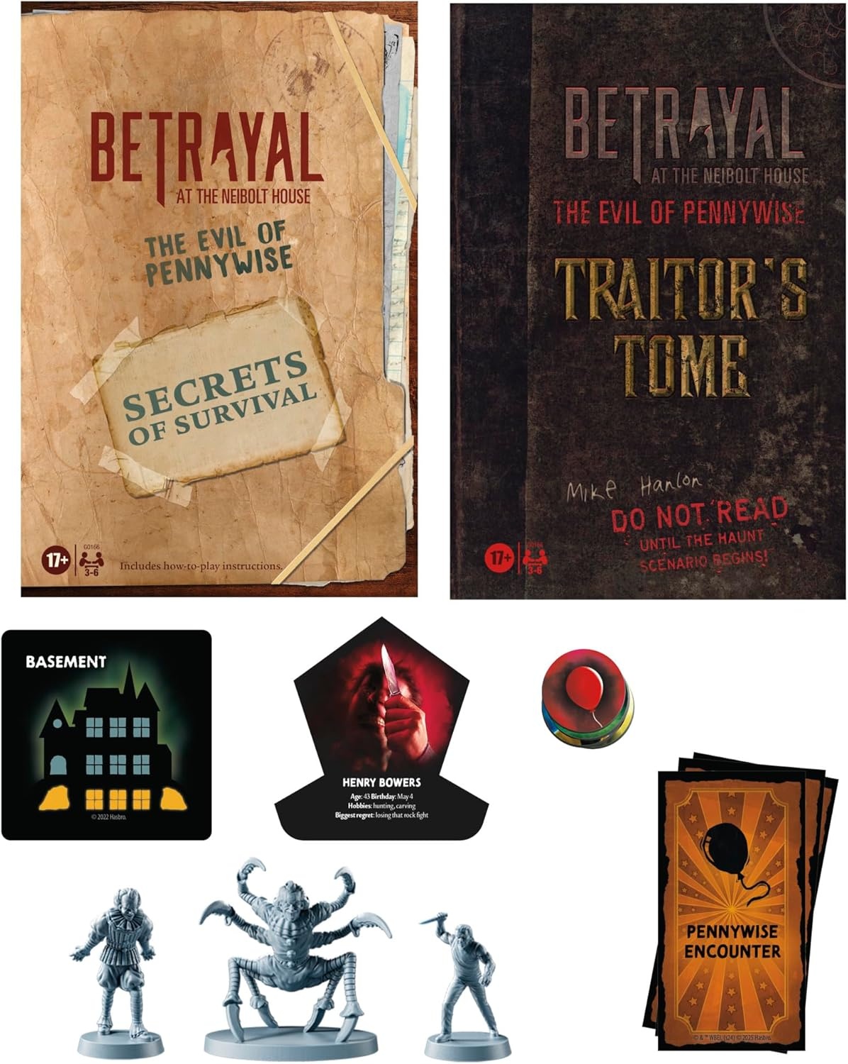 image:imageHasbro Gaming Avalon Hill Betrayal at the Neibolt House The Evil of Pennywise Expansion Ages 17 36 Players