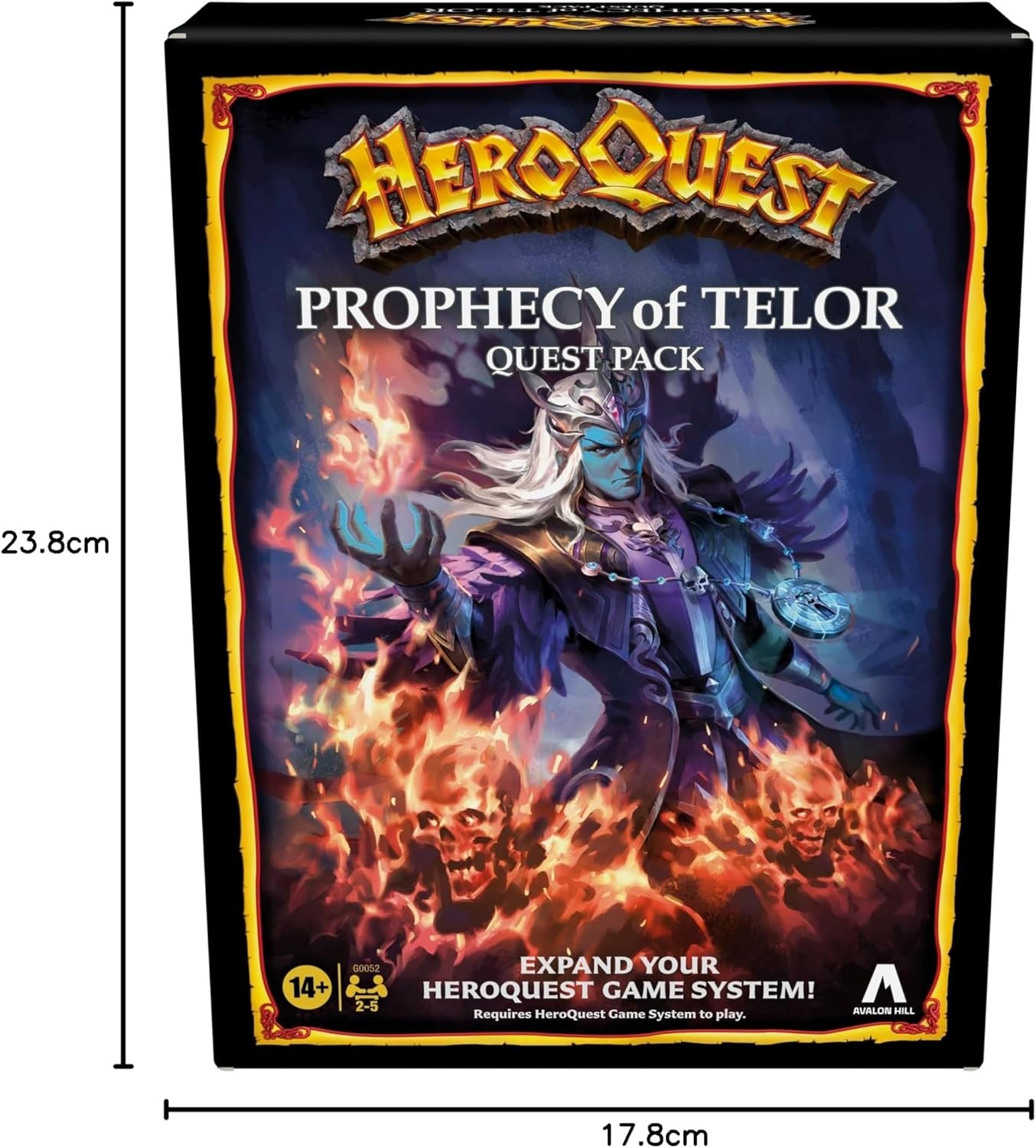 image:imageHasbro Gaming Avalon Hill HeroQuest Prophecy of Telor Quest Pack Requires HeroQuest Game System to Play Dungeon Crawler Games Ages 14 25 Players Strategy GamesThematic