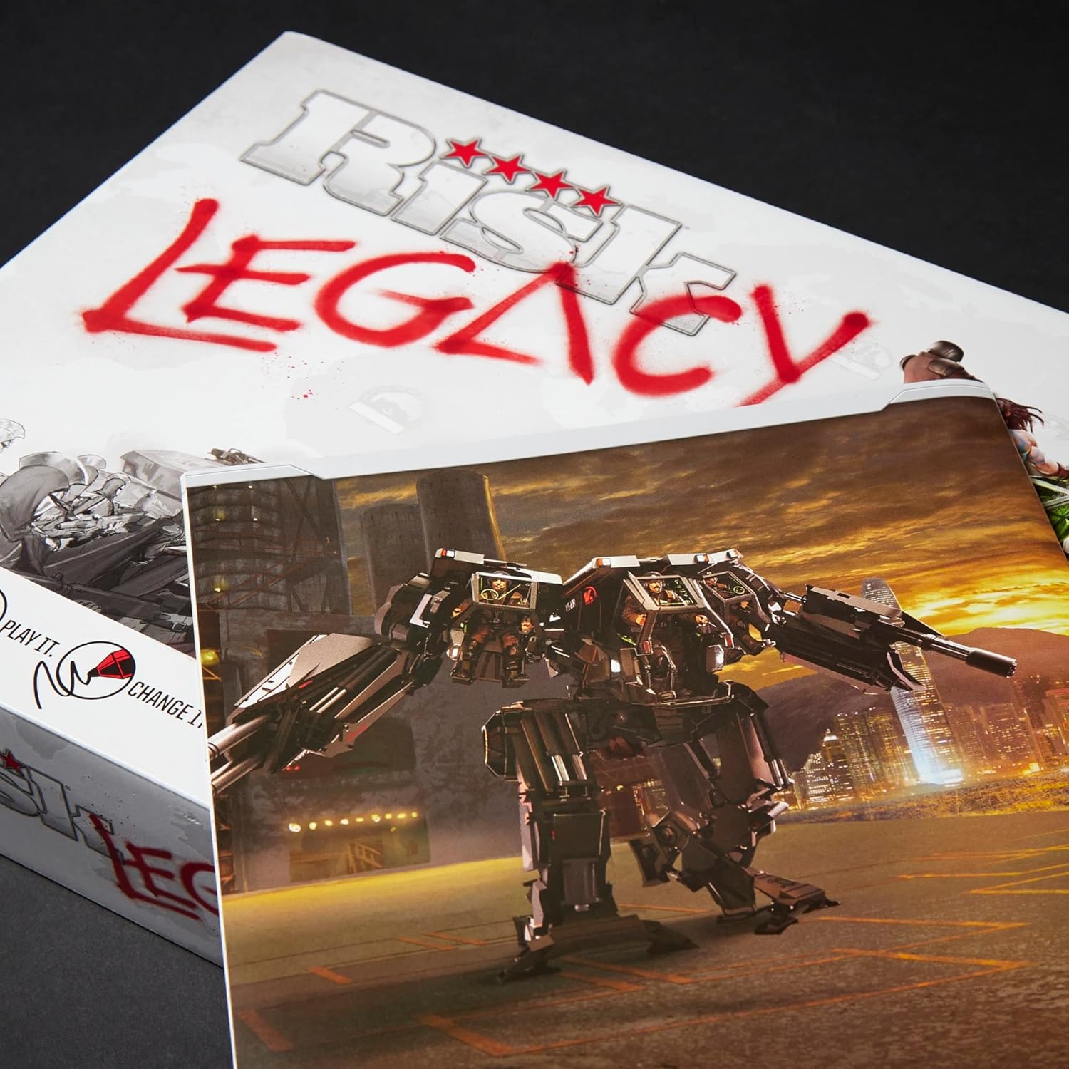image:imageHasbro Gaming Avalon Hill Risk Legacy Strategy Tabletop Game Immersive Narrative Game Miniature Board Game for Ages 13 and Up for 35 Players