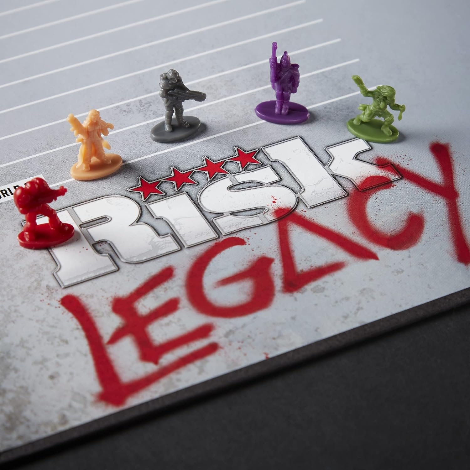 image:imageHasbro Gaming Avalon Hill Risk Legacy Strategy Tabletop Game Immersive Narrative Game Miniature Board Game for Ages 13 and Up for 35 Players