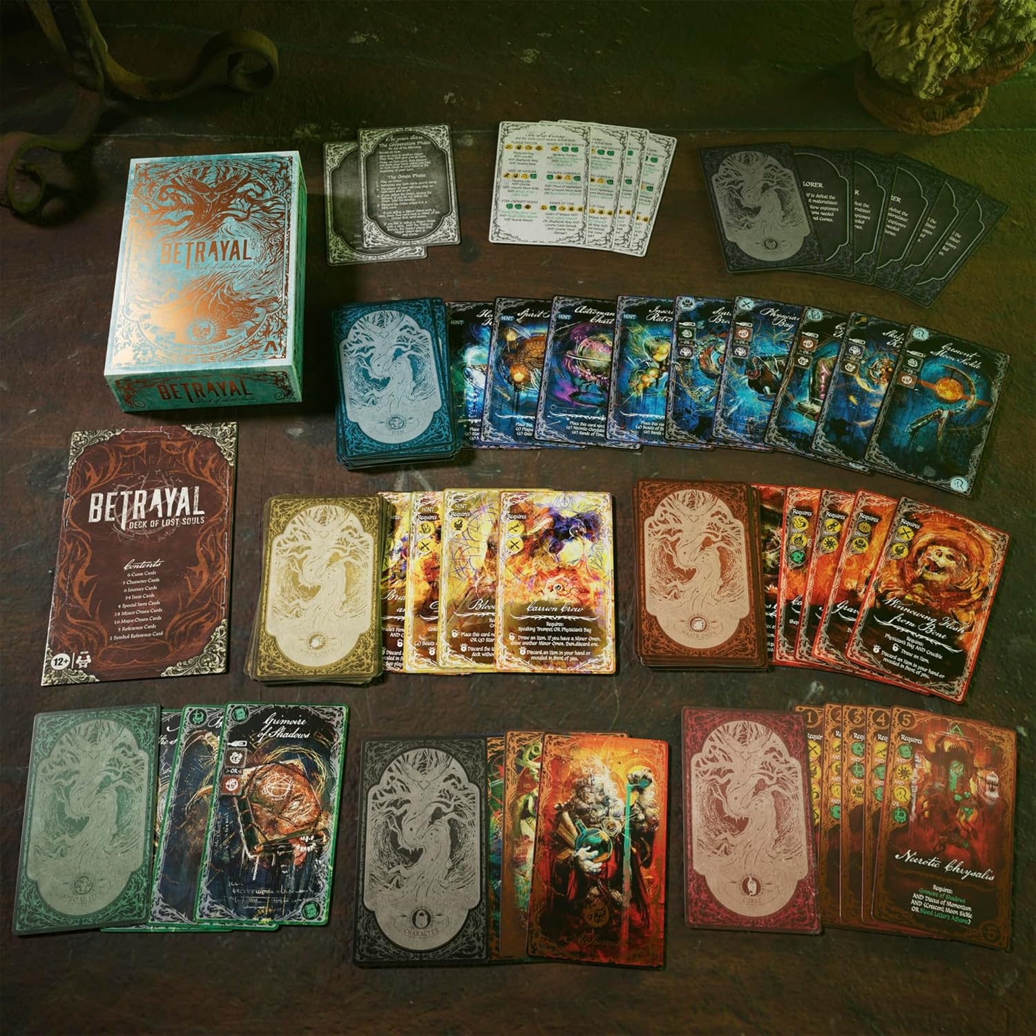 image:imageHasbro Gaming Betrayal Deck of Lost Souls Card Game TarotInspired Secret Roles Game Ages 12 and Up 3 to 5 Players 20 Mins Avg Cooperative Strategy Games