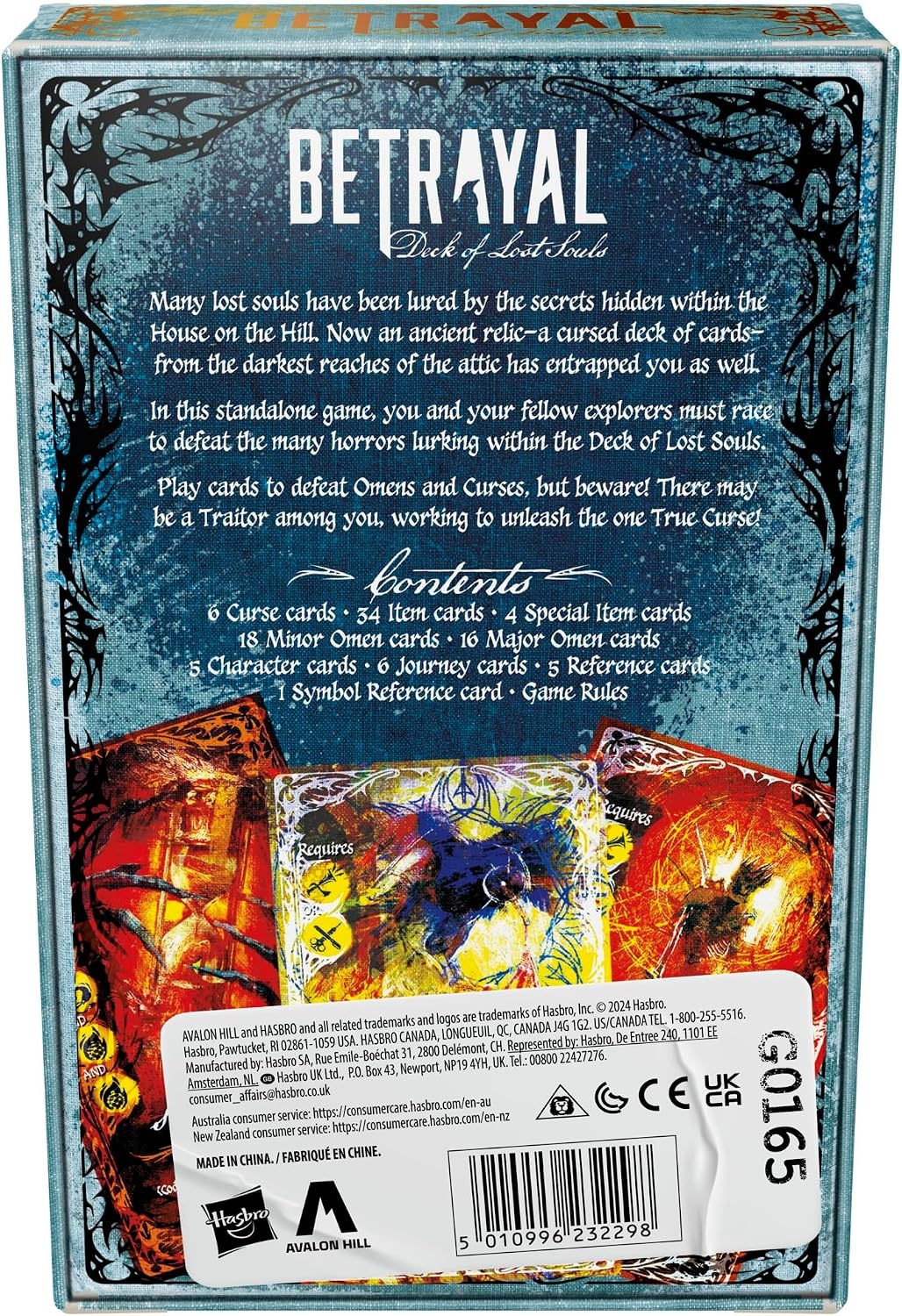 image:imageHasbro Gaming Betrayal Deck of Lost Souls Card Game TarotInspired Secret Roles Game Ages 12 and Up 3 to 5 Players 20 Mins Avg Cooperative Strategy Games