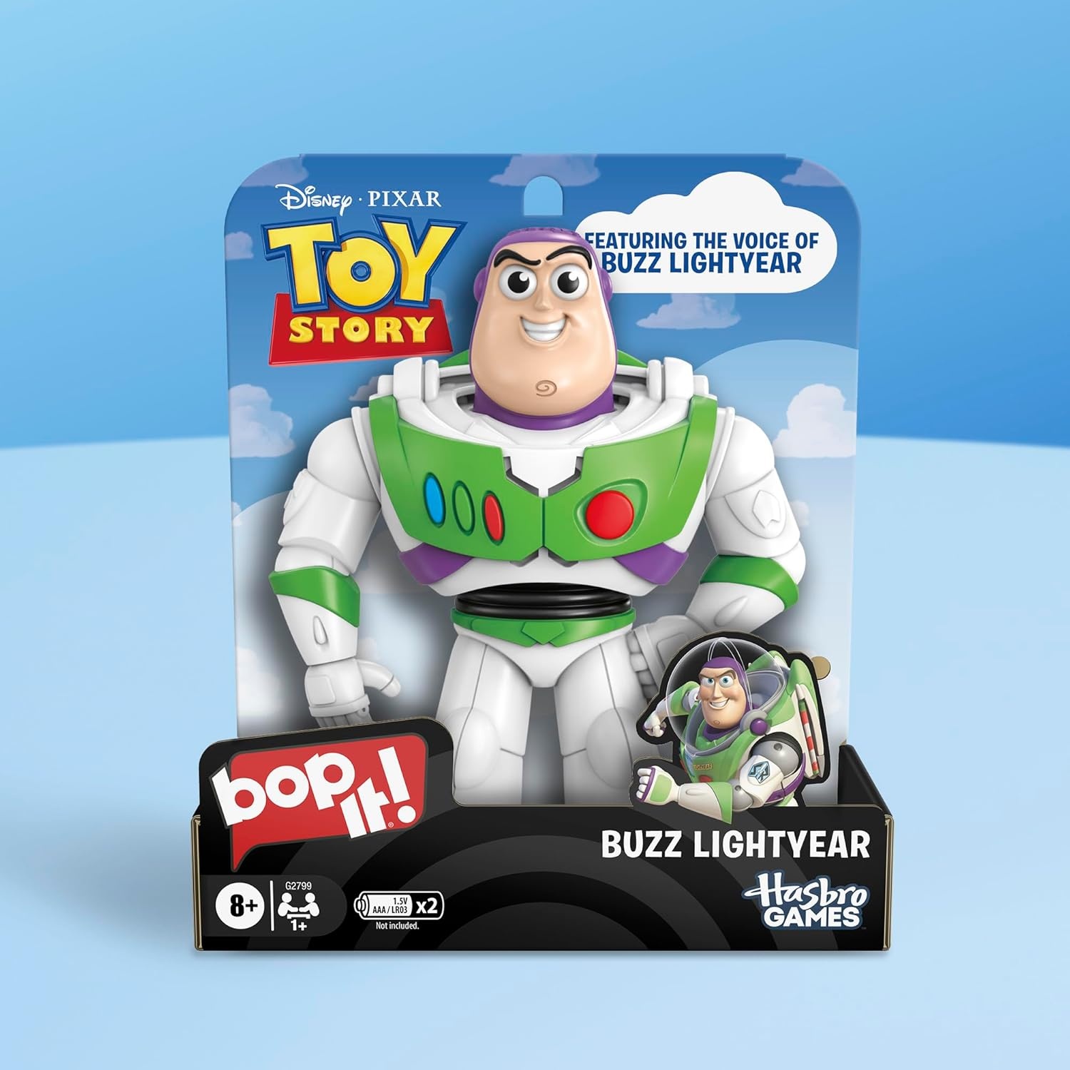 image:imageHasbro Gaming Bop It Disney Pixar Buzz Lightyear Edition Game Inspired by Toy Story Officially Licensed Disney Kids Games Ages 8 1 Players