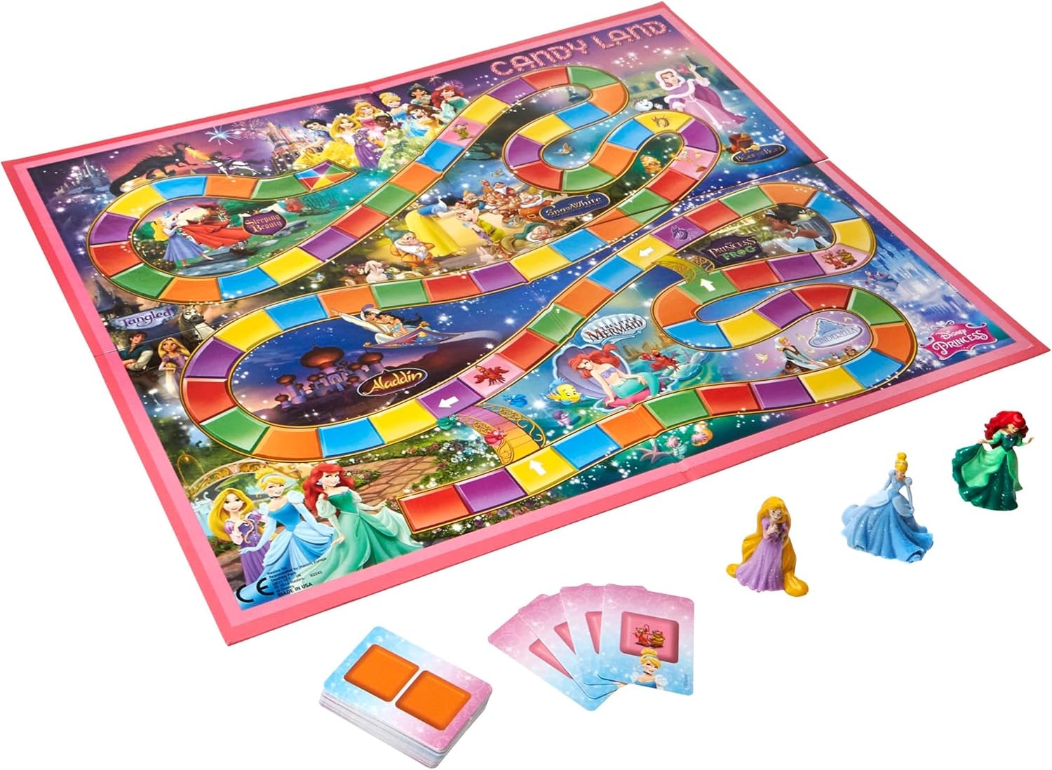 image:imageHasbro Gaming Candy Land Disney Princess Edition Board Game Preschool Games for 2 to 3 Players Easter Gifts for Boys and Girls Family Games for Kids Ages 3 and Up Amazon ExclusiveGame