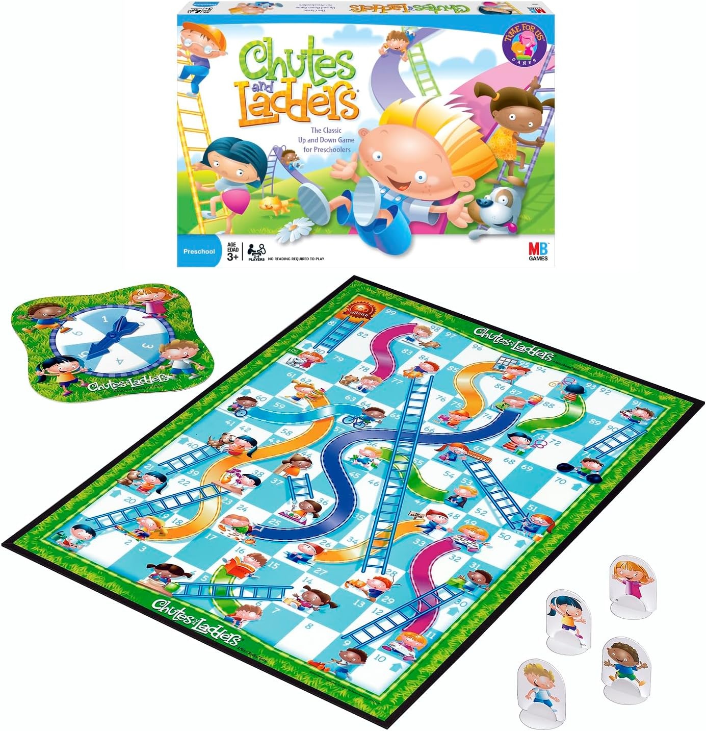 image:imageHasbro Gaming Chutes and Ladders Board Game 2 to 4 Players Easter Gift for Kids Preschool Classroom Games Ages 3 Amazon Exclusive