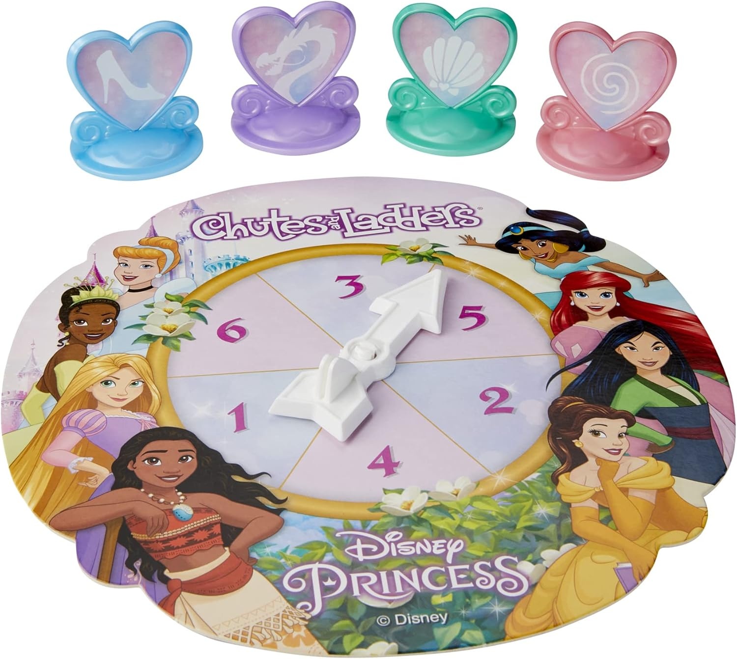 image:imageHasbro Gaming Chutes and Ladders Disney Princess Edition Board Game for Kids Ages 3 and Up Easter Gifts for Boys and Girls Preschool Game for 24 Players Amazon ExclusiveBoard Game
