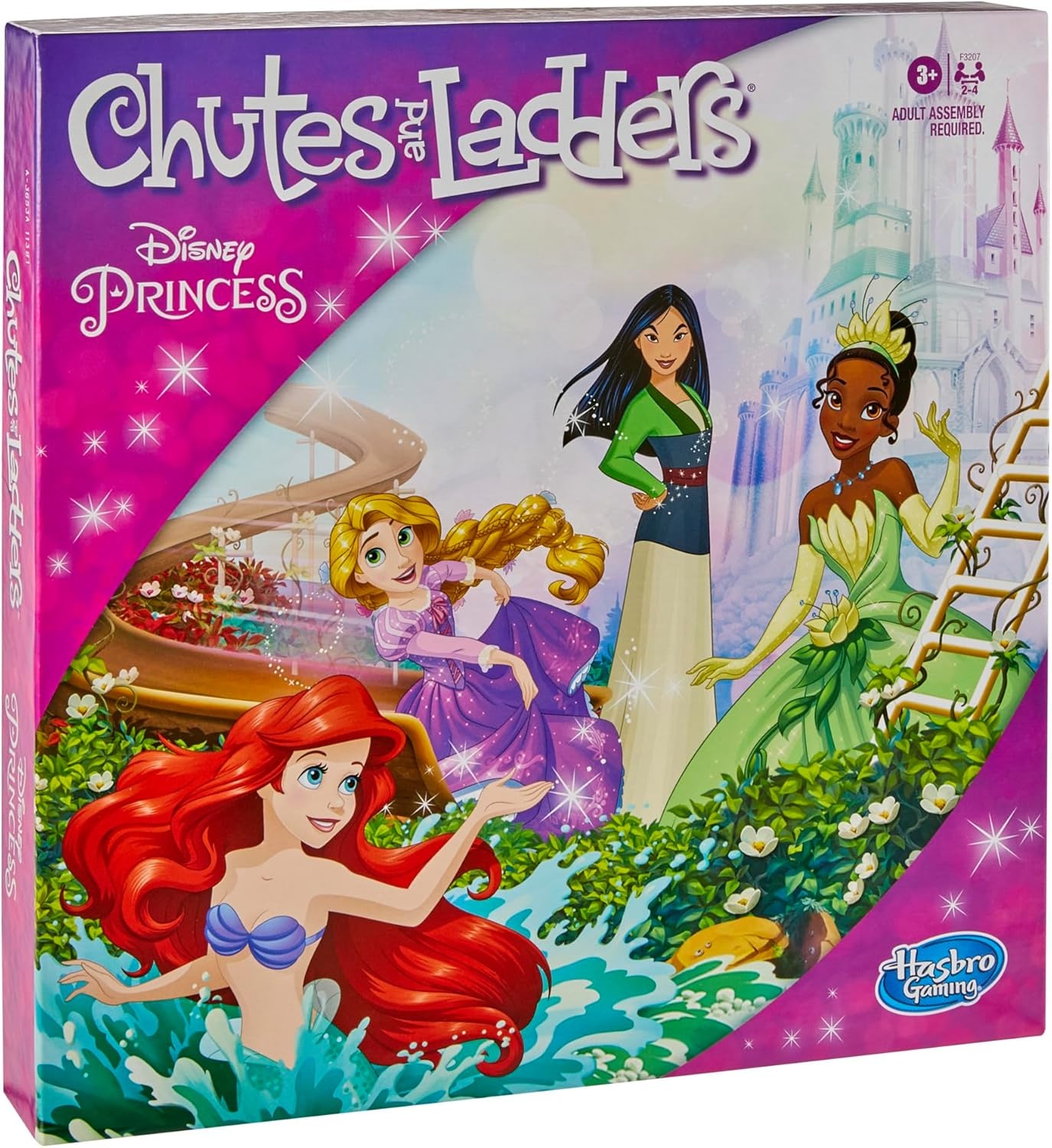 image:imageHasbro Gaming Chutes and Ladders Disney Princess Edition Board Game for Kids Ages 3 and Up Easter Gifts for Boys and Girls Preschool Game for 24 Players Amazon ExclusiveBoard Game