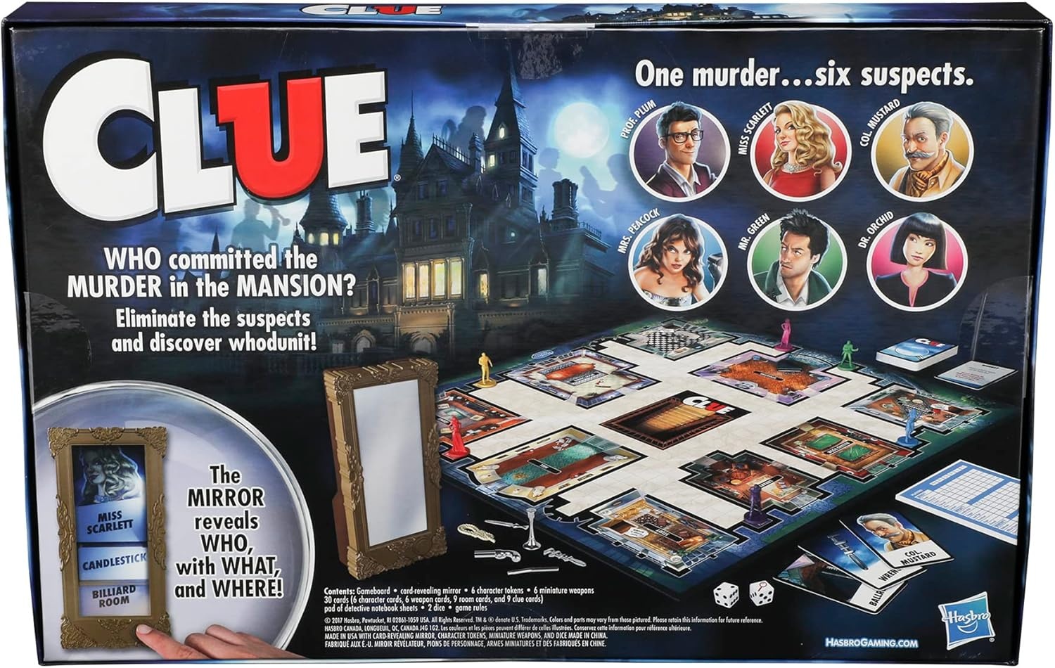 image:imageHasbro Gaming Clue Game Mystery Board Game 26 Players 8 Years Amazon Exclusivestandart