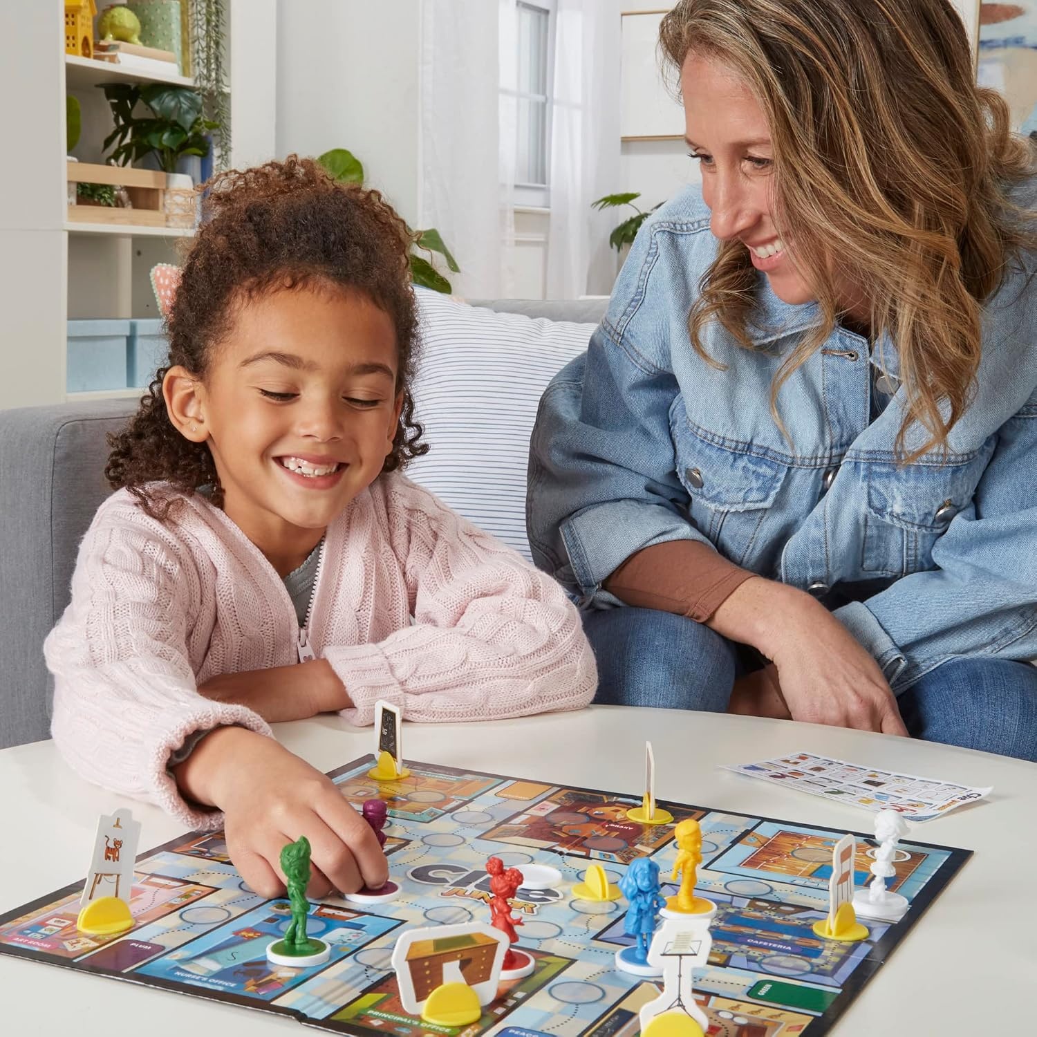 image:imageHasbro Gaming Clue Junior Board Game 2Sided Gameboard 2 Games in 1 2 to 6 Players Mystery Games for Kids Back to School Gifts Classroom Preschool Games Ages 4