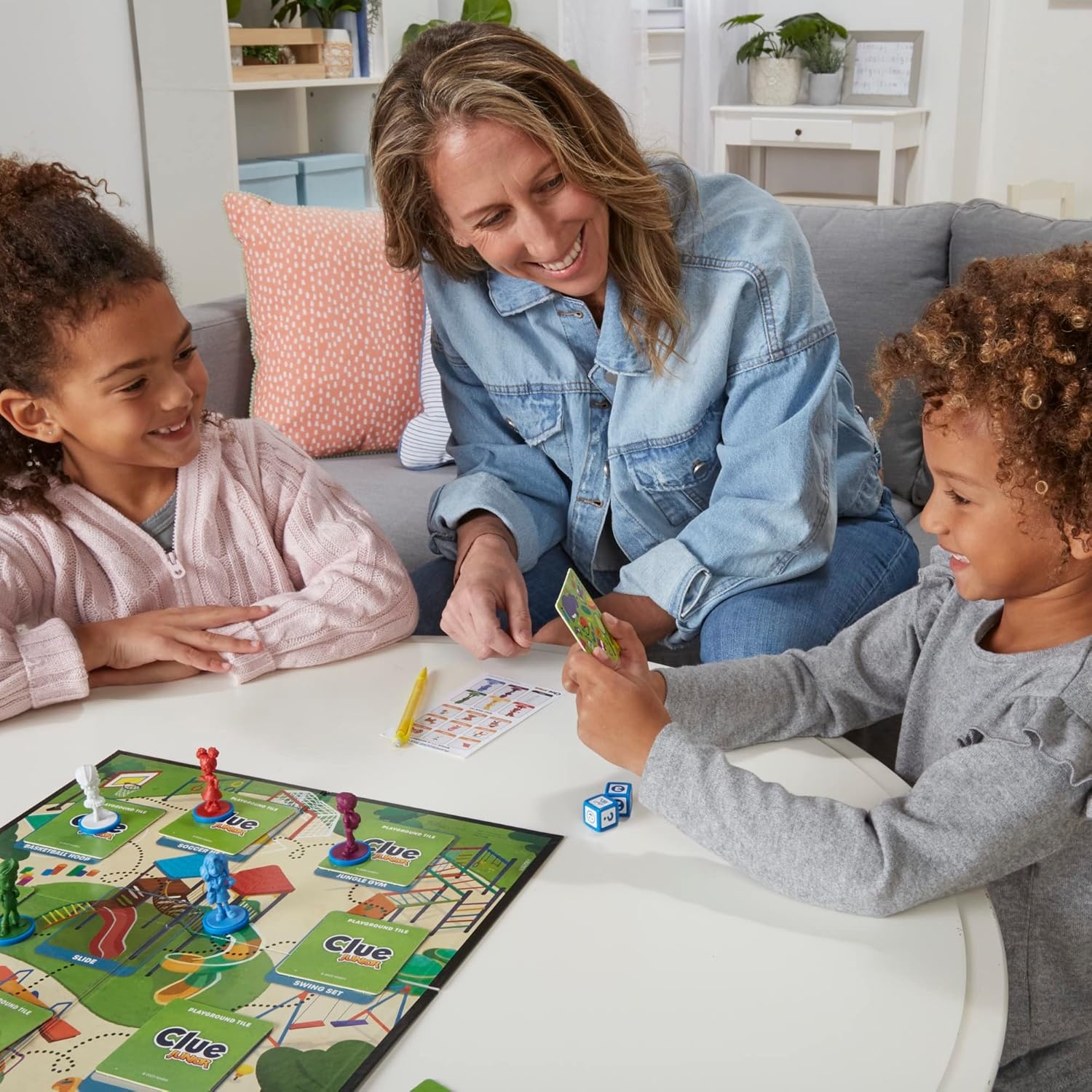 image:imageHasbro Gaming Clue Junior Board Game 2Sided Gameboard 2 Games in 1 2 to 6 Players Mystery Games for Kids Back to School Gifts Classroom Preschool Games Ages 4