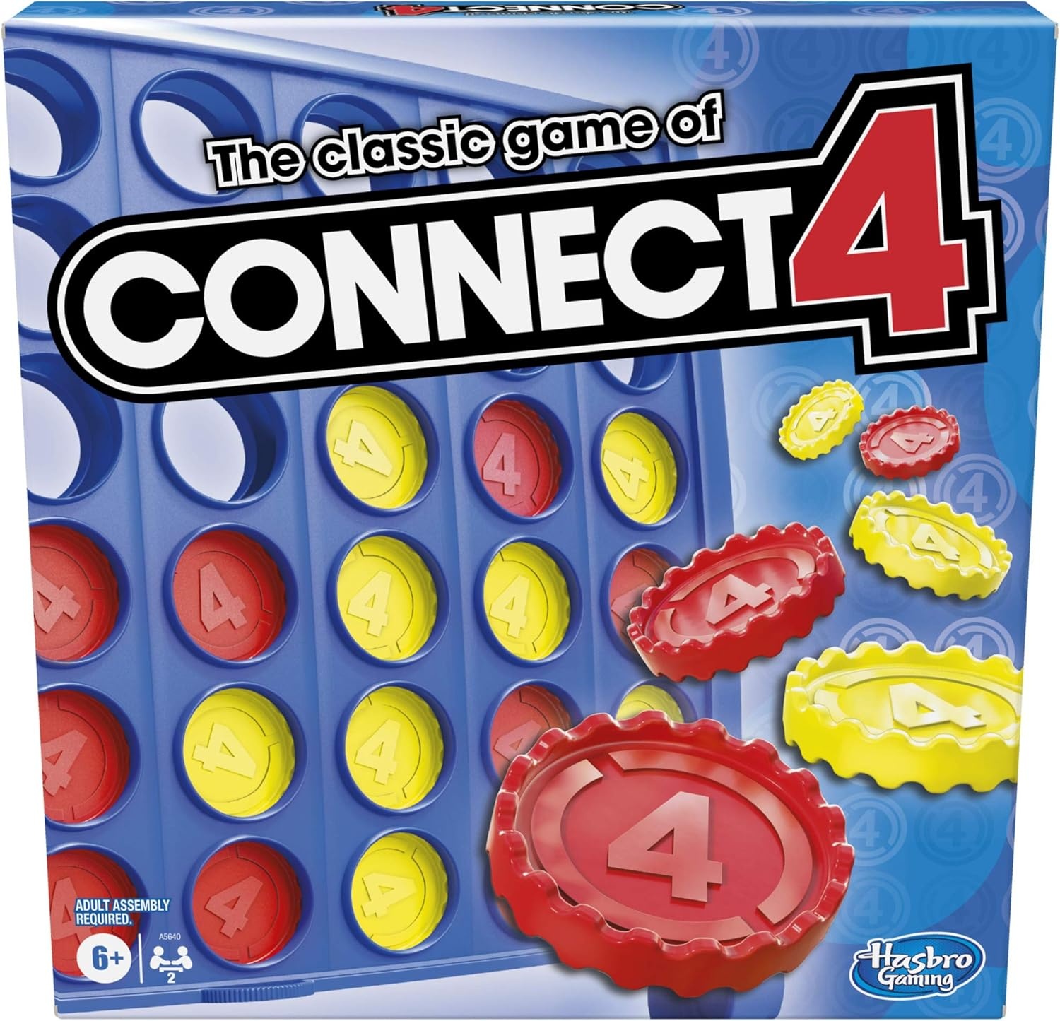 image:imageHasbro Gaming Connect 4 Classic Grid 4 in a Row Game Strategy Board Games for Kids 2 Players for Family and Kids Easter Gifts for Boys and Girls Ages 6ONE SIZE