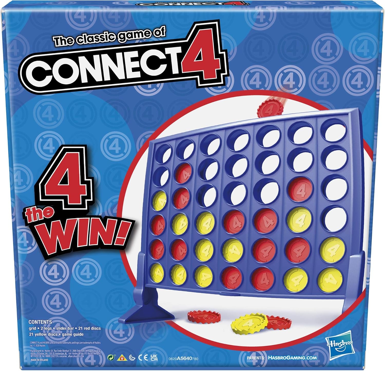 image:imageHasbro Gaming Connect 4 Classic Grid 4 in a Row Game Strategy Board Games for Kids 2 Players for Family and Kids Easter Gifts for Boys and Girls Ages 6ONE SIZE
