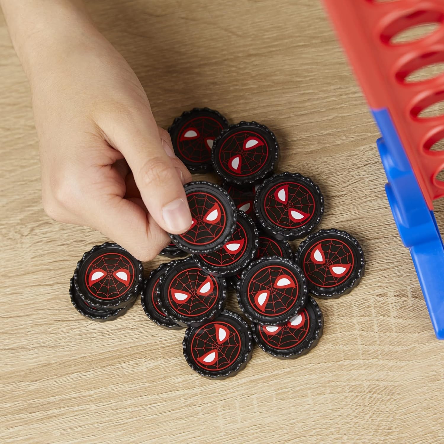 image:imageHasbro Gaming Connect 4 Marvel SpiderMan Edition Strategy Board Game for 2 Players Ages 6 and Up Amazon ExclusiveStrategy Game