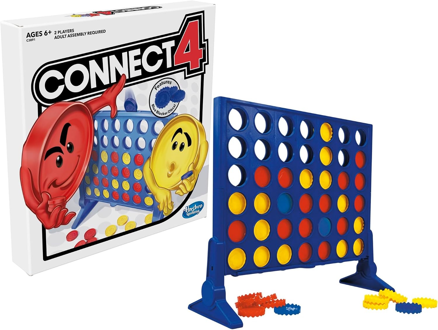 image:imageHasbro Gaming Connect 4 Strategy Board Game for Ages 6 and Up Amazon Exclusive