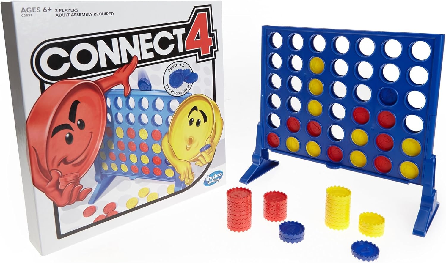 image:imageHasbro Gaming Connect 4 Strategy Board Game for Ages 6 and Up Amazon Exclusive