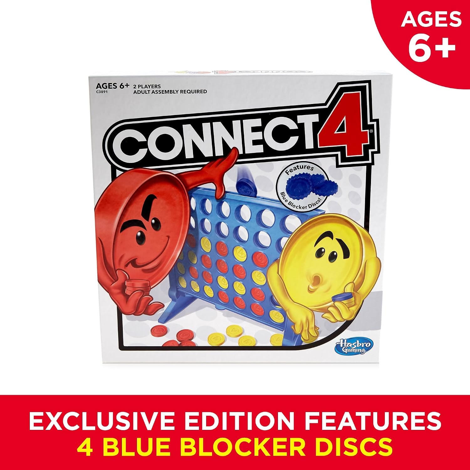 image:imageHasbro Gaming Connect 4 Strategy Board Game for Ages 6 and Up Amazon Exclusive