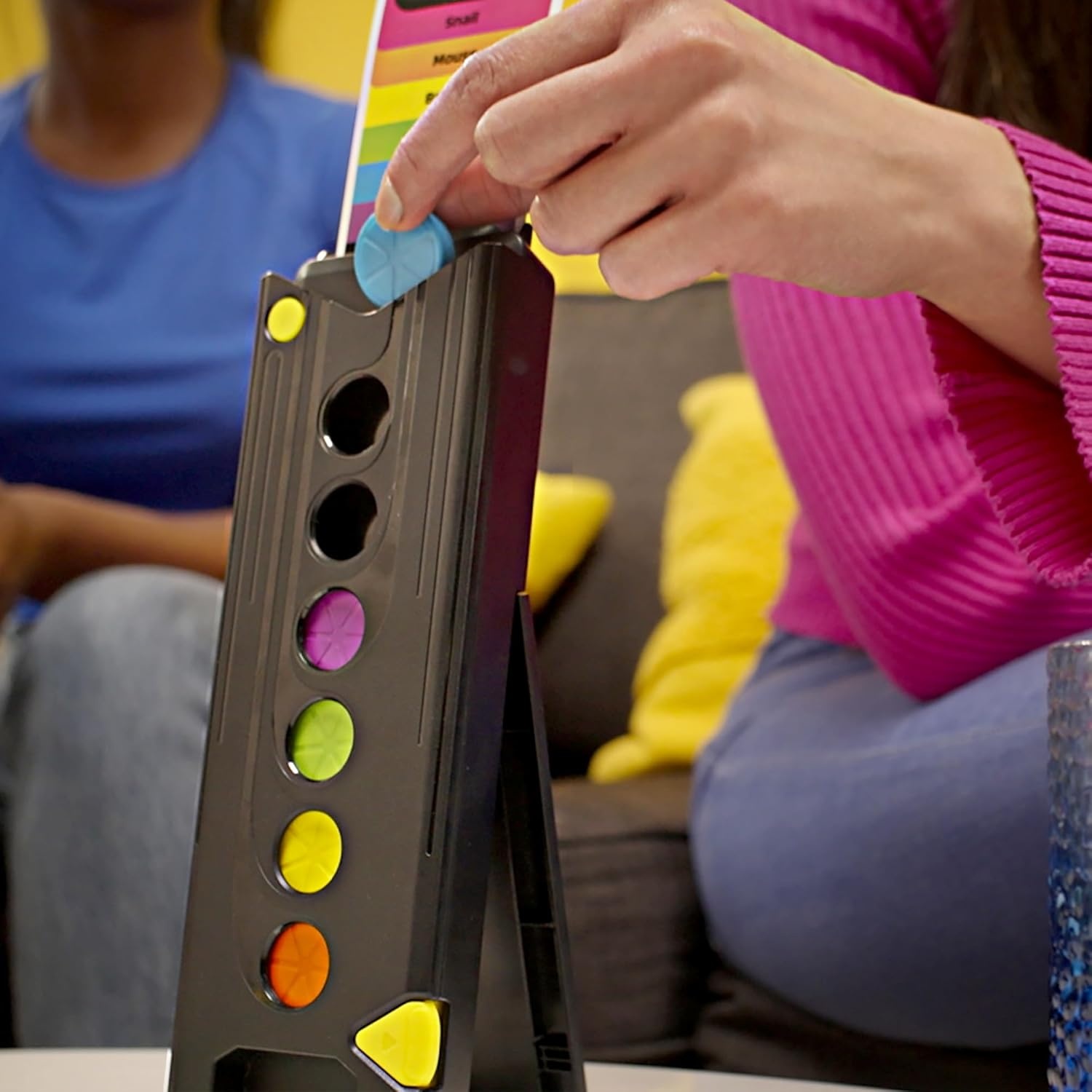 image:imageHasbro Gaming Drop Trivia Game Electronic Party Game with Voice and Sounds Ages 13 2 or More Players 15 Mins from Trivial Pursuit Party Board GamesDrop Trivia