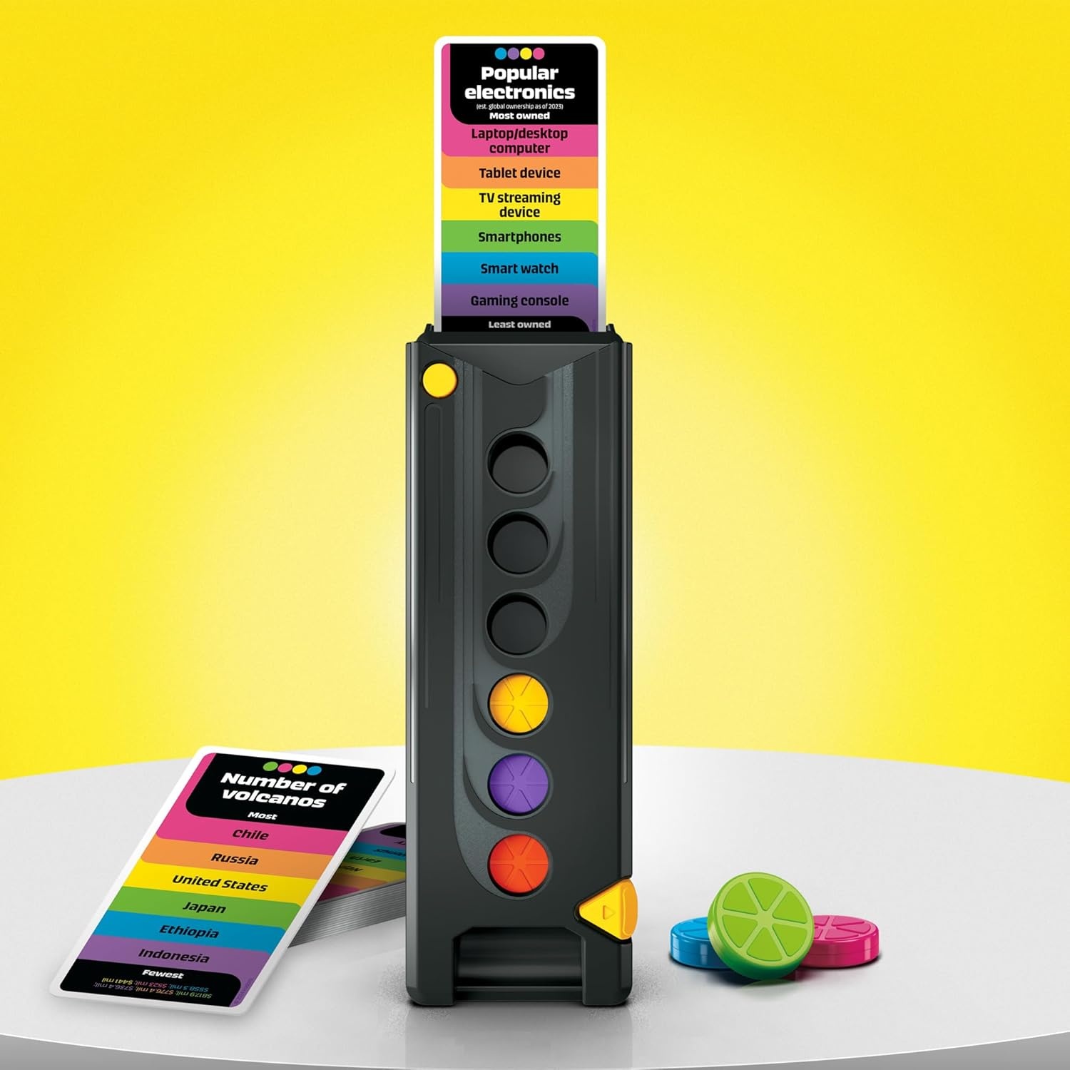 image:imageHasbro Gaming Drop Trivia Game Electronic Party Game with Voice and Sounds Ages 13 2 or More Players 15 Mins from Trivial Pursuit Party Board GamesDrop Trivia