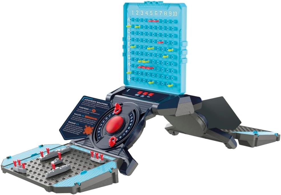 image:imageHasbro Gaming Electronic Battleship Reloaded Board Game Naval Combat Strategy Game with Sounds Lights Special Attacks Ages 8 and Up 12 Players