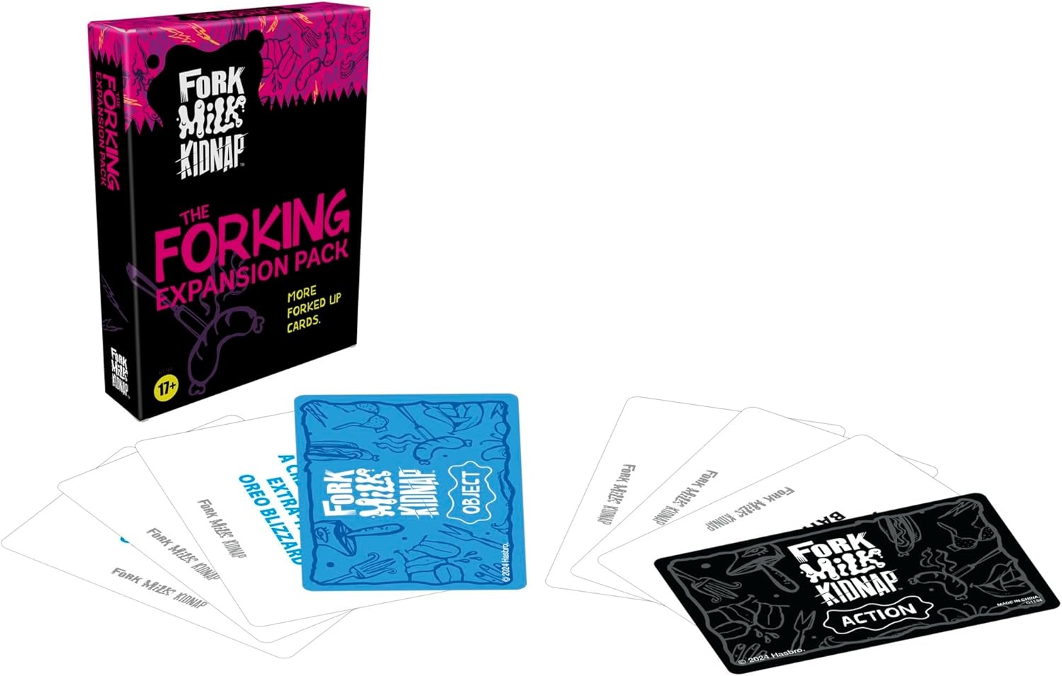 image:imageHasbro Gaming Fork Milk Kidnap Game for Adults Only an Adult Party Game of Questionable Choices Ages 17 for 3 to 10 Players Hilarious NSFW Card GamesAqua Sky
