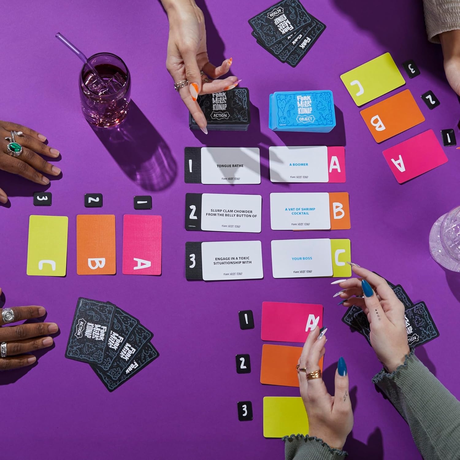 image:imageHasbro Gaming Fork Milk Kidnap Game for Adults Only an Adult Party Game of Questionable Choices Ages 17 for 3 to 10 Players Hilarious NSFW Card GamesMulticolor