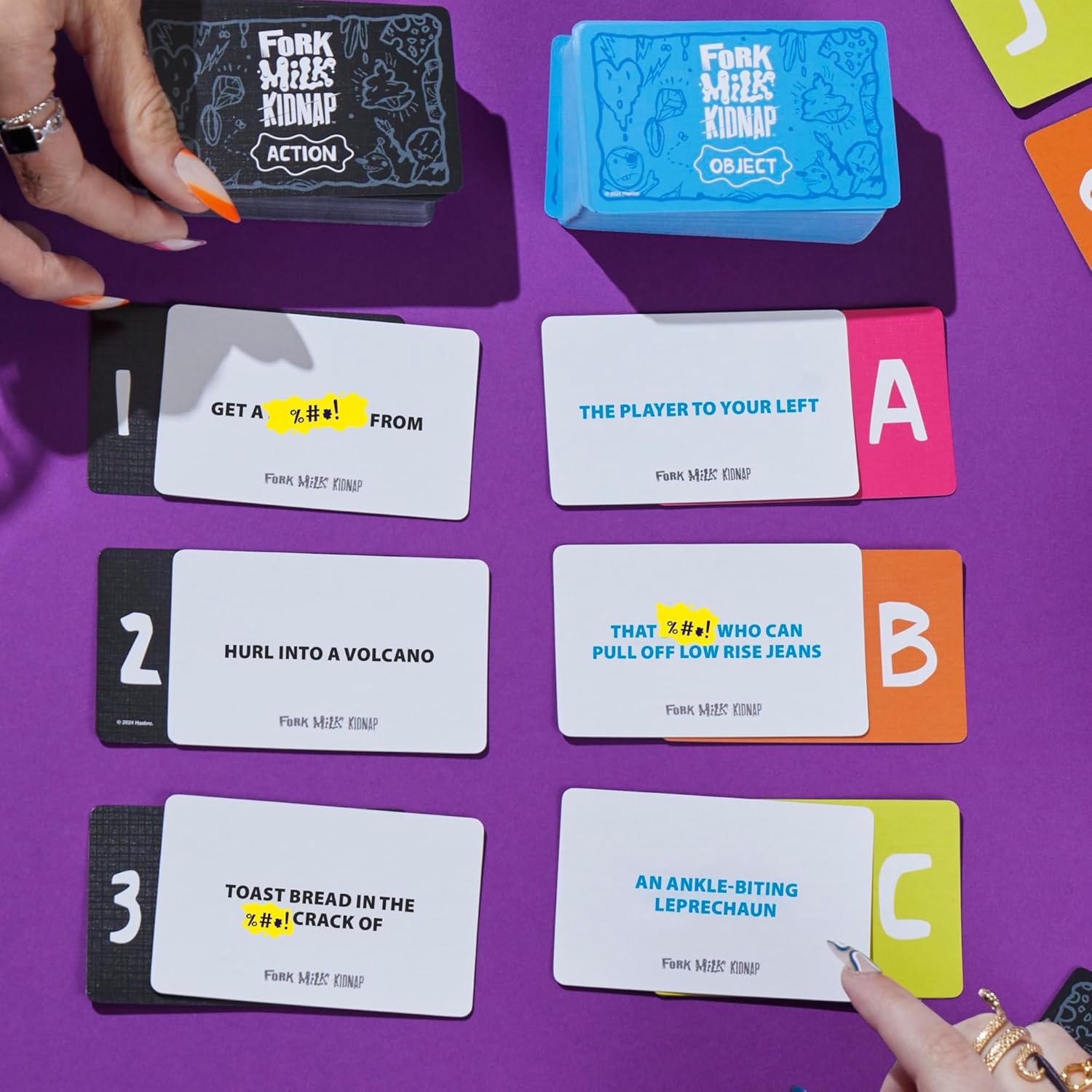 image:imageHasbro Gaming Fork Milk Kidnap Game for Adults Only an Adult Party Game of Questionable Choices Ages 17 for 3 to 10 Players Hilarious NSFW Card GamesMulticolor