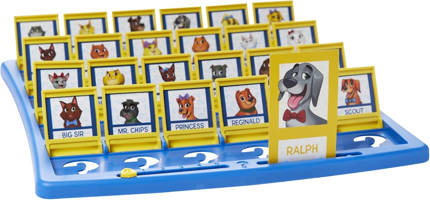image:imageHasbro Gaming Guess Who Board Game with People and Pets Cards The Original Guessing Game for Kids Ages 6 and Up Easter Gifts for Boys and Girls Amazon Exclusive