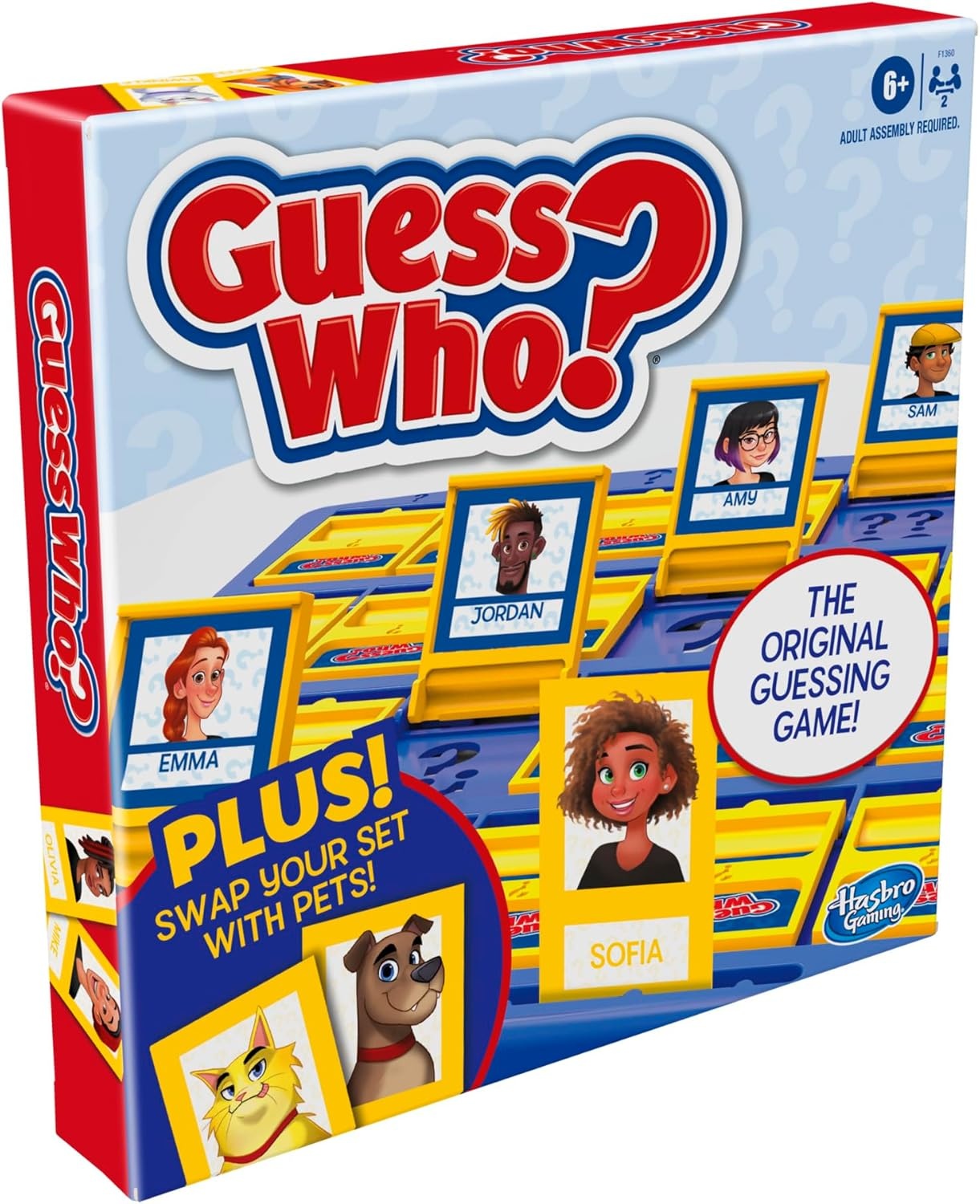 image:imageHasbro Gaming Guess Who Board Game with People and Pets Cards The Original Guessing Game for Kids Ages 6 and Up Easter Gifts for Boys and Girls Amazon Exclusive