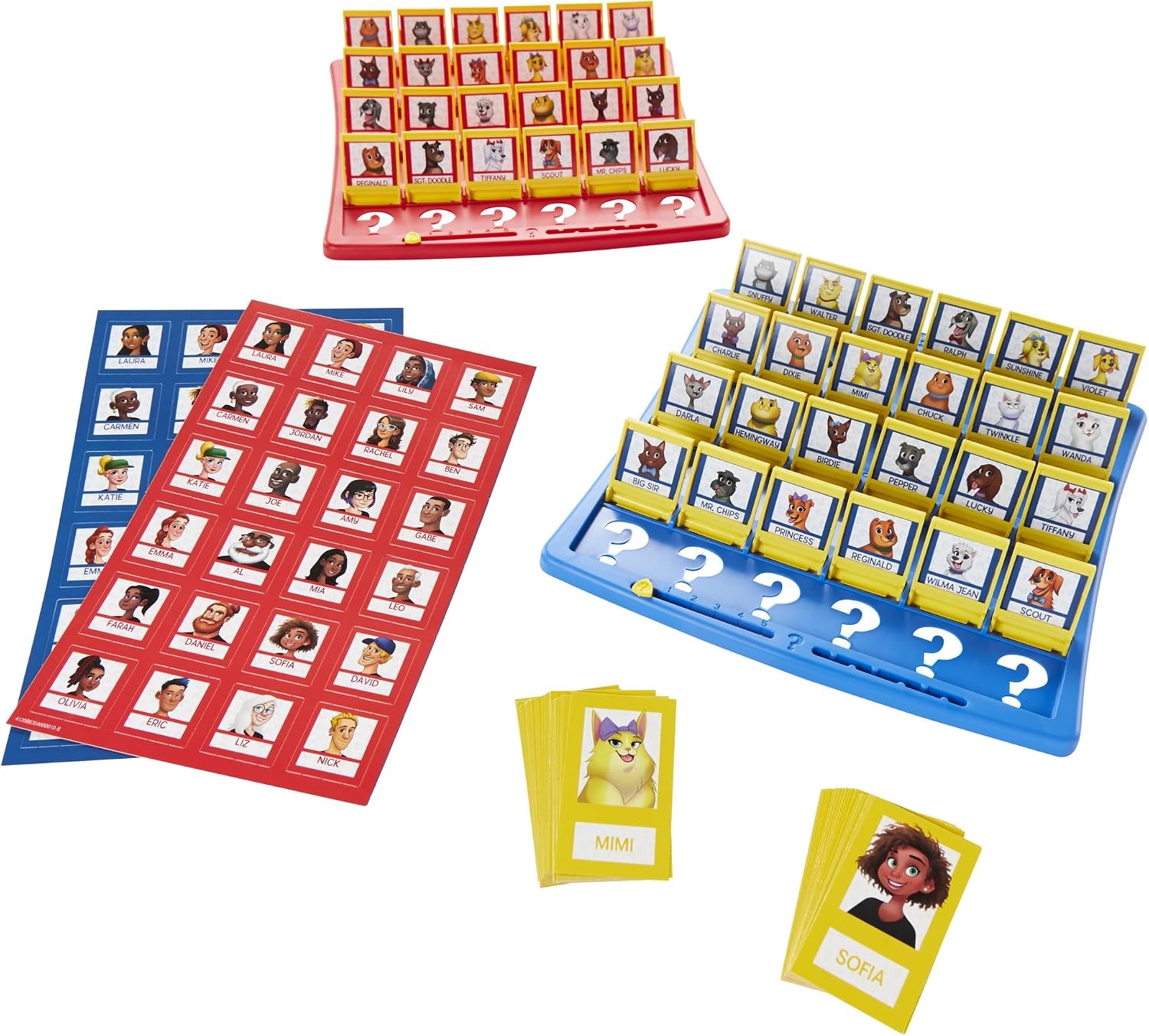 image:imageHasbro Gaming Guess Who Board Game with People and Pets Cards The Original Guessing Game for Kids Ages 6 and Up Easter Gifts for Boys and Girls Amazon Exclusive