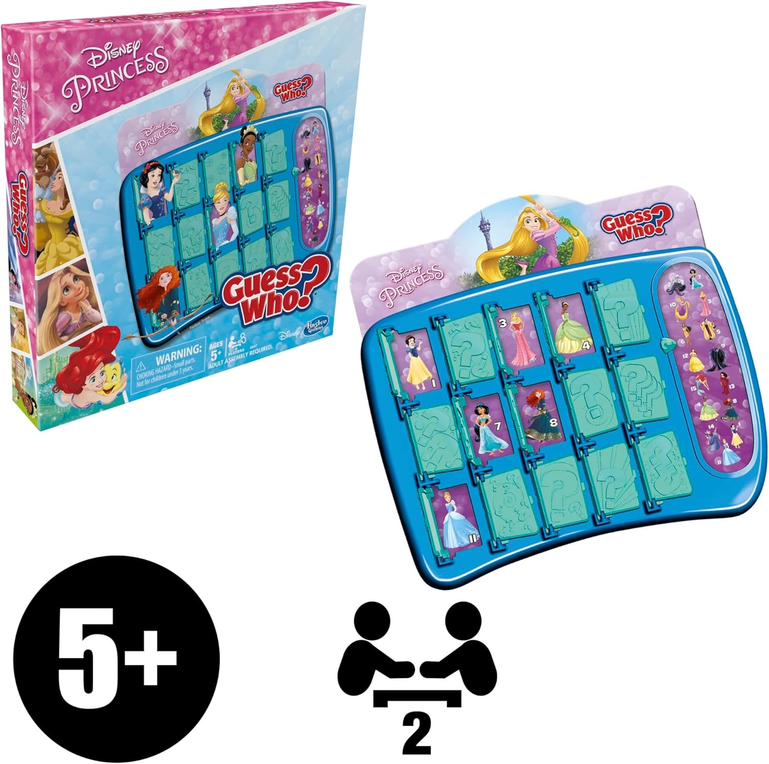 image:imageHasbro Gaming Guess Who Disney Princess Edition Kids Board Game Fun Game for Families and Kids Ages 5 and Up Easter Gifts for Boys and Girls Preschool Games Amazon Exclusive