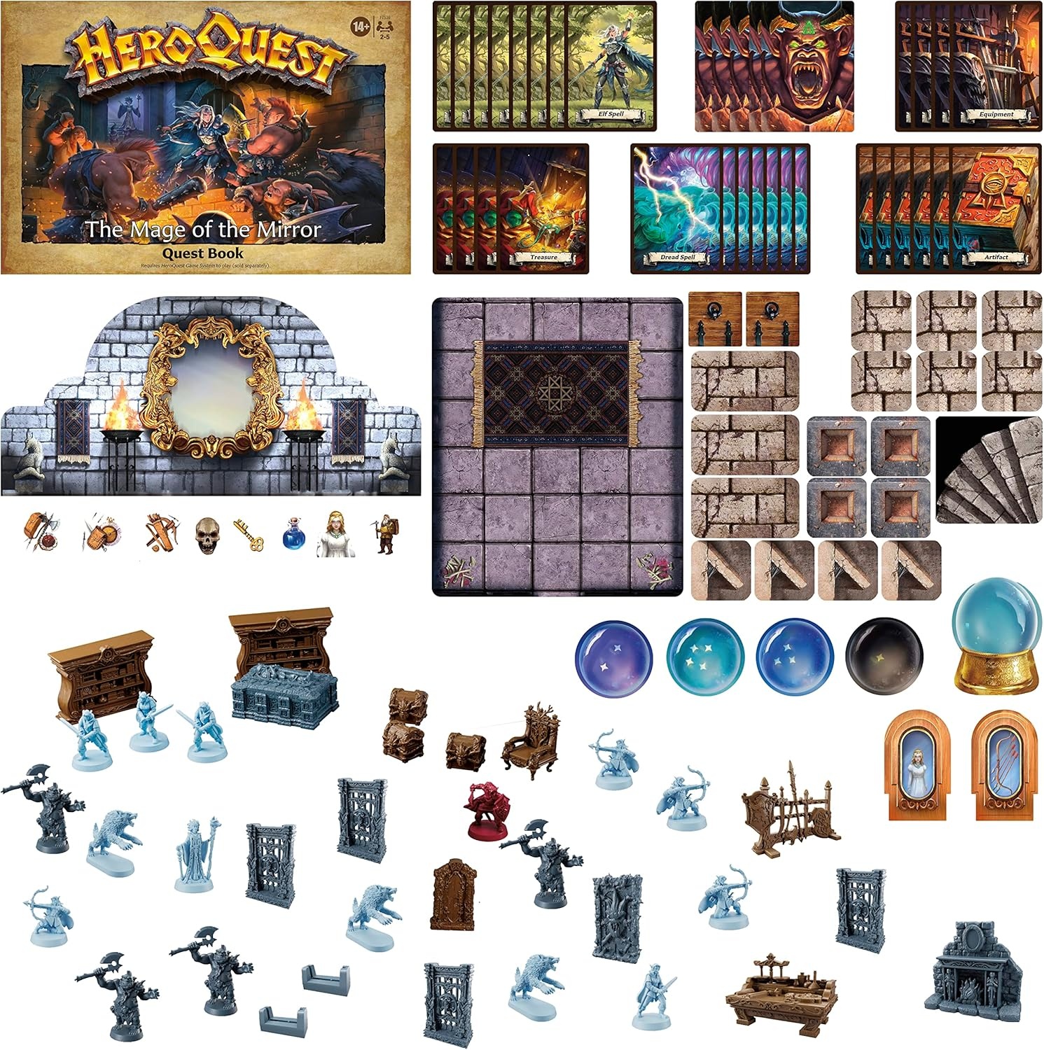 image:imageHasbro Gaming Heroquest The Mage of The Mirror Quest Pack Roleplaying Game for Ages 14 Requires HeroQuest Game System to Play