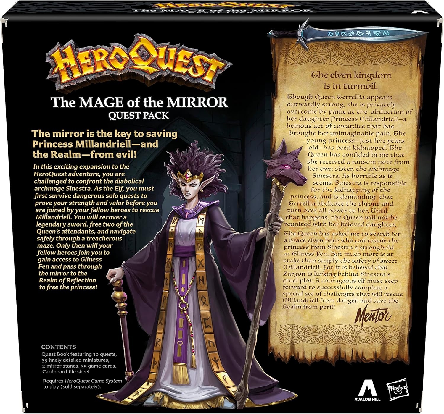 image:imageHasbro Gaming Heroquest The Mage of The Mirror Quest Pack Roleplaying Game for Ages 14 Requires HeroQuest Game System to Play