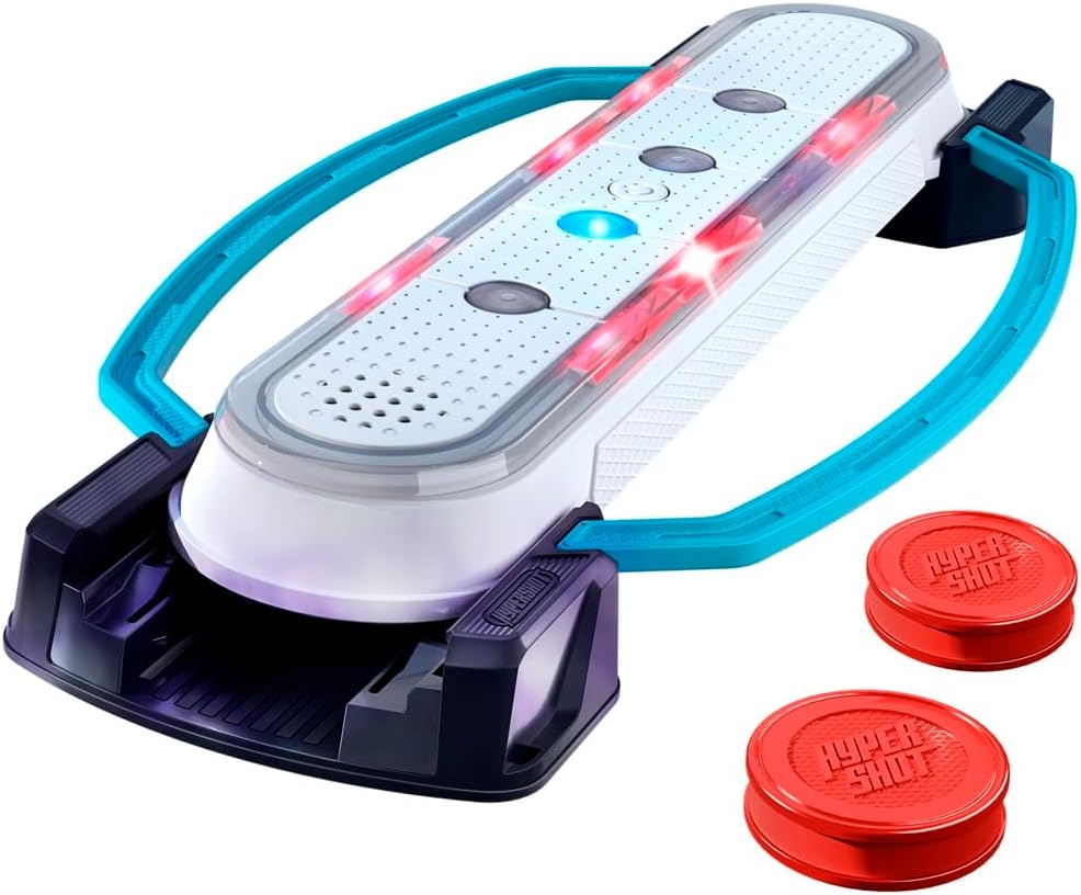 image:imageHasbro Gaming Hypershot Electronic Tabletop Hockey Game 5 Games in 1 Music Lights and Sounds Ages 8 and Up for 1 to 2 Players Kids Board Games